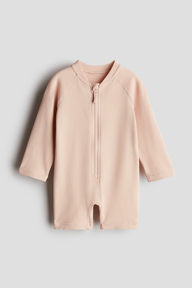 Zwempakje met UPF 50 - Perzik/Lichtbeige/Wit/Bonjour/Lichtblauw/walvissen - 1