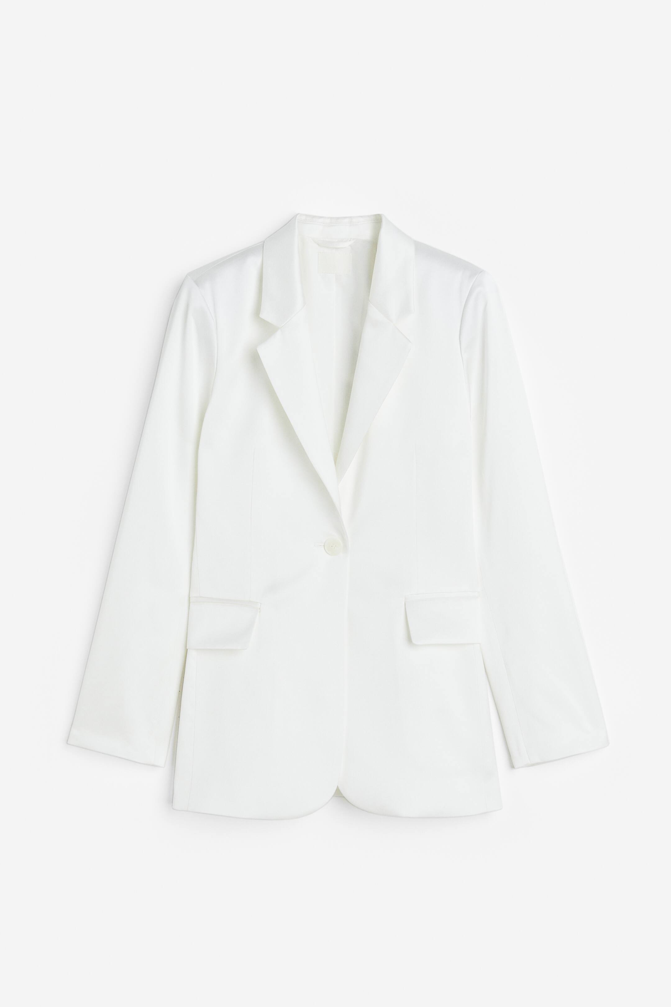 View larger image: Single Breasted Blazer - White - Ladies | H&M AU 1