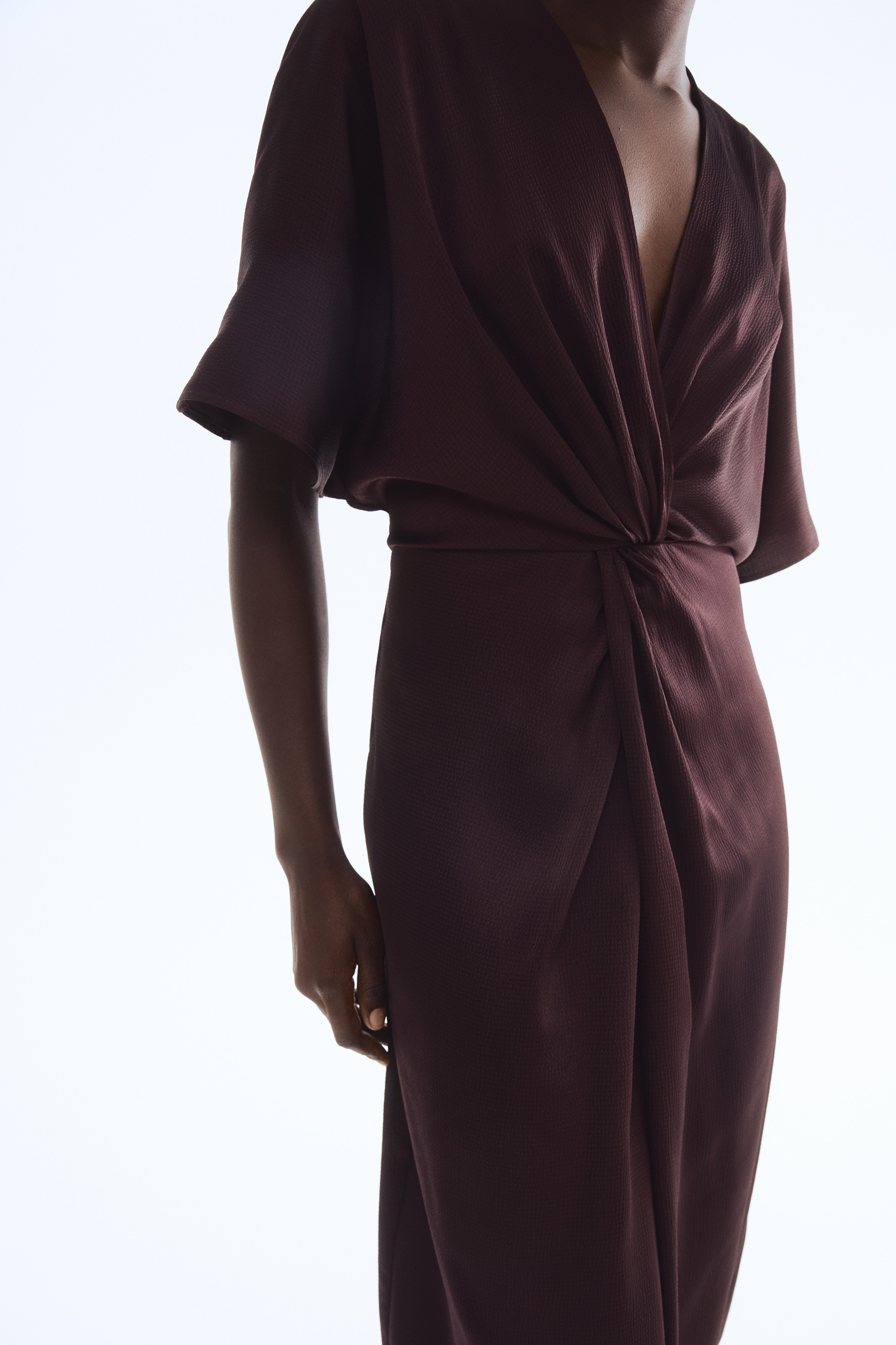 Twisted-detail dress