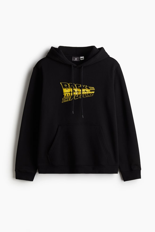 Regular Fit Hoodie - Black/Back to the Future/Brown/Snoopy/Green/Snoopy/Light beige/Garfield - 1