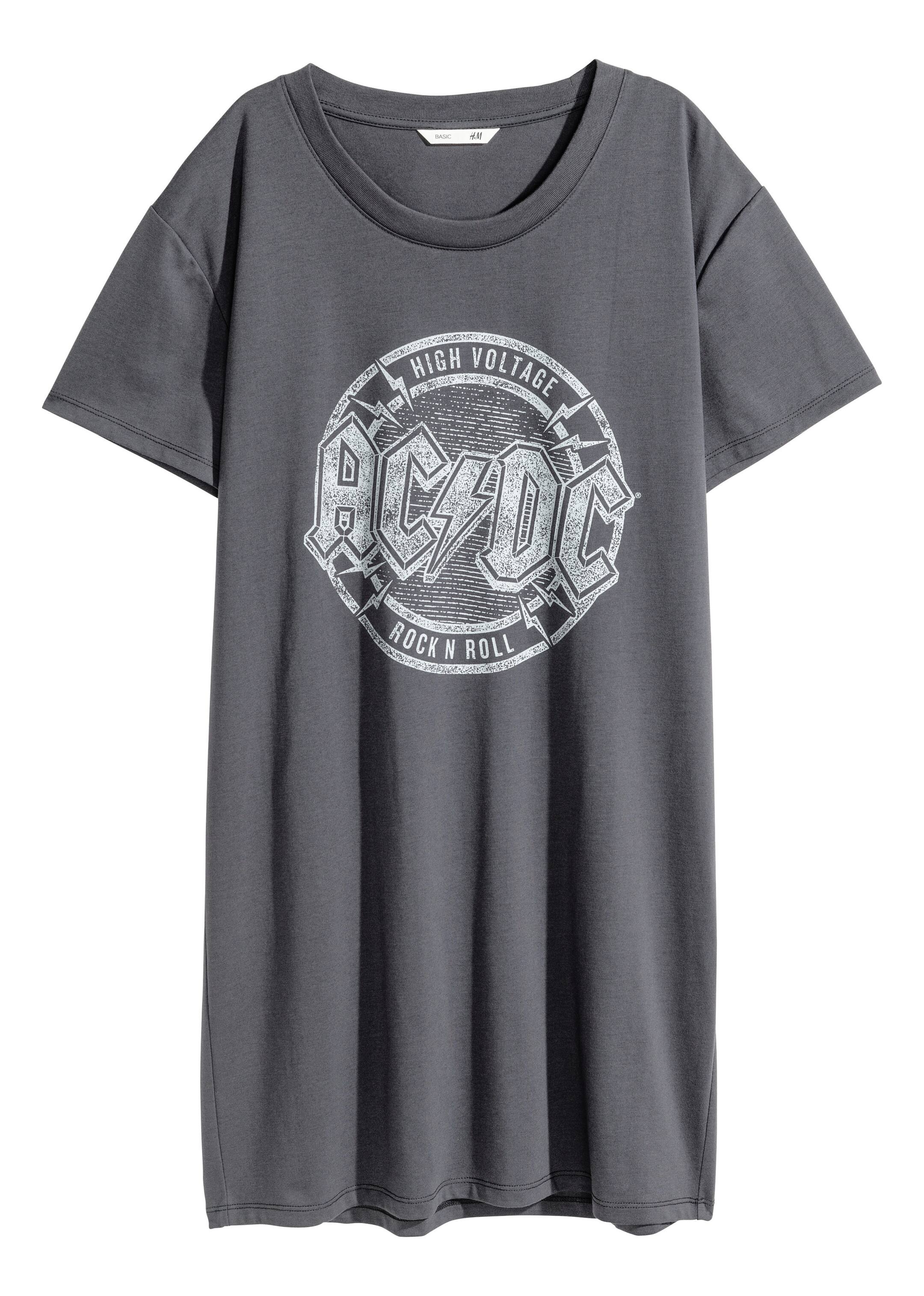 View larger image: Printed nightdress - Grey/AC/DC - Ladies | H&M GB 1