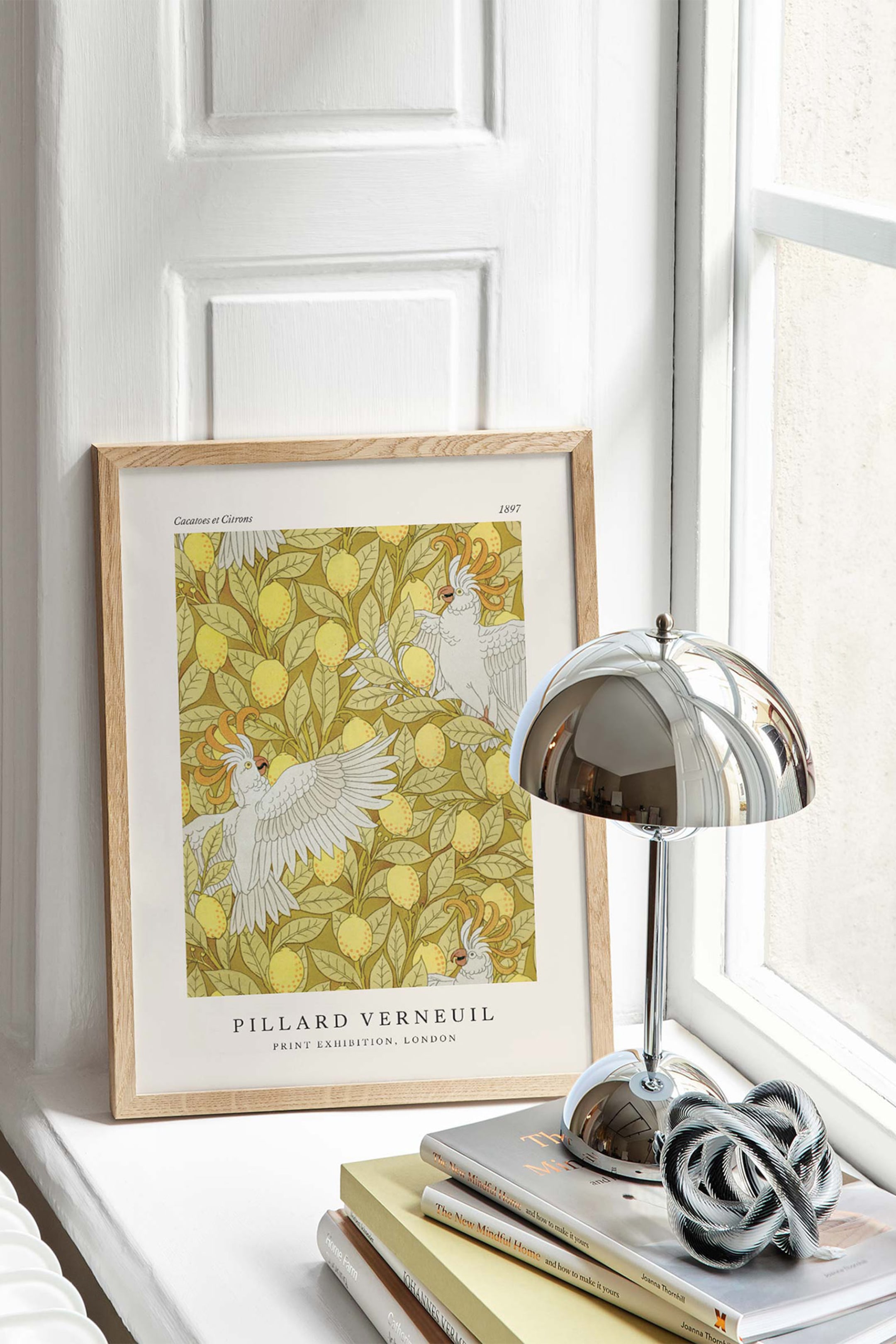 Näytä suurempi kuva: Cacatoes Et Citrons Juliste - Beige/keltainen/valkoinen - Postery - Home All | H&M FI 1