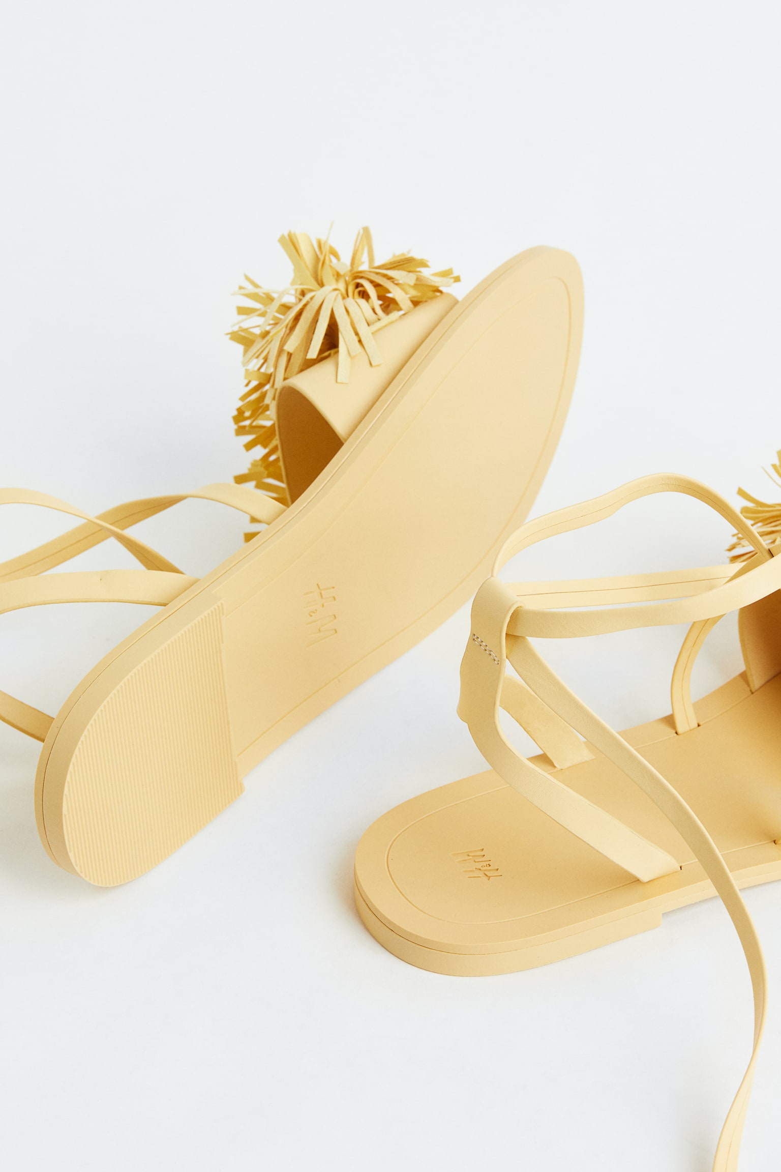 Tasselled sandals - Yellow/Pink - 3