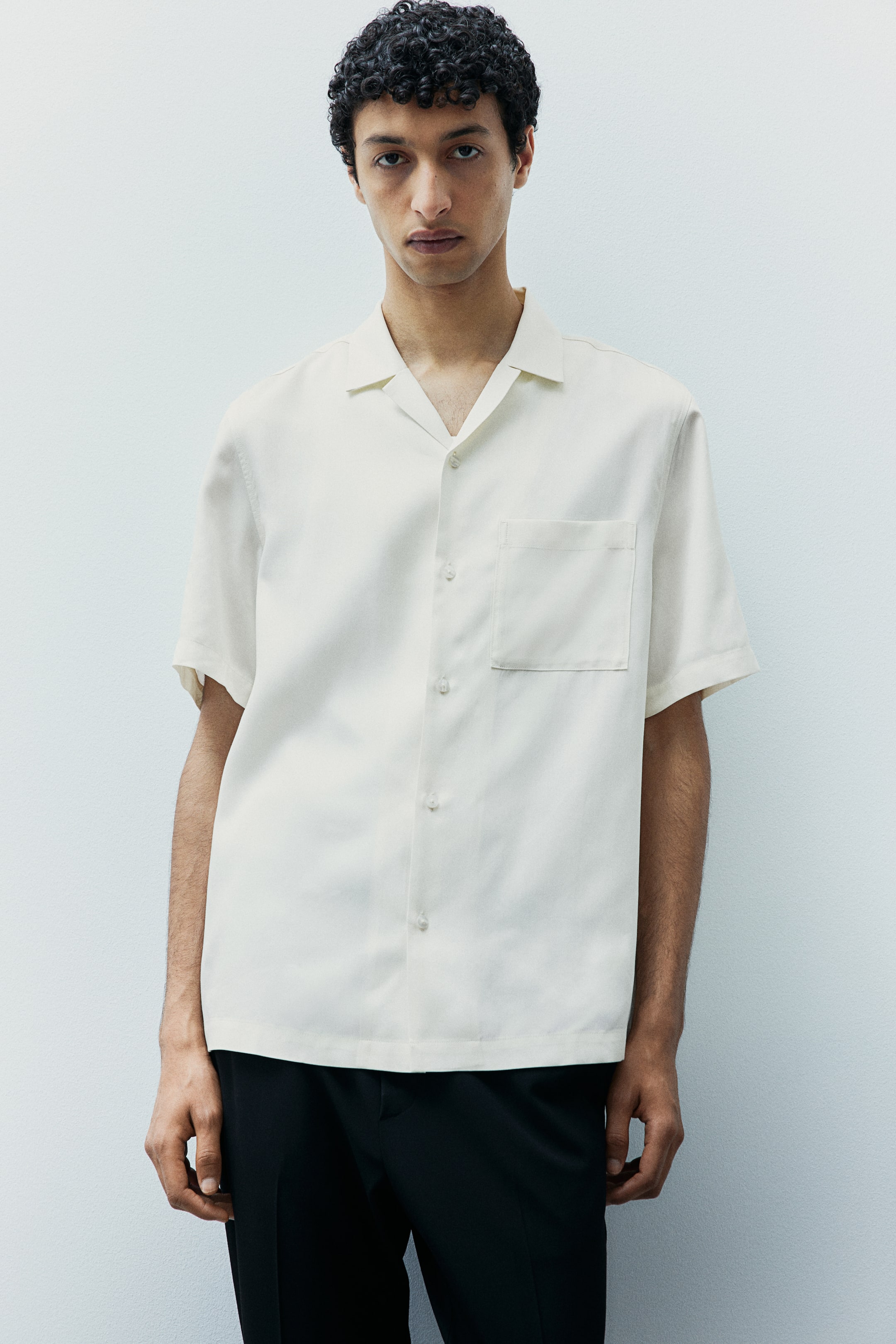 Regular Fit Lyocell Resort Shirt