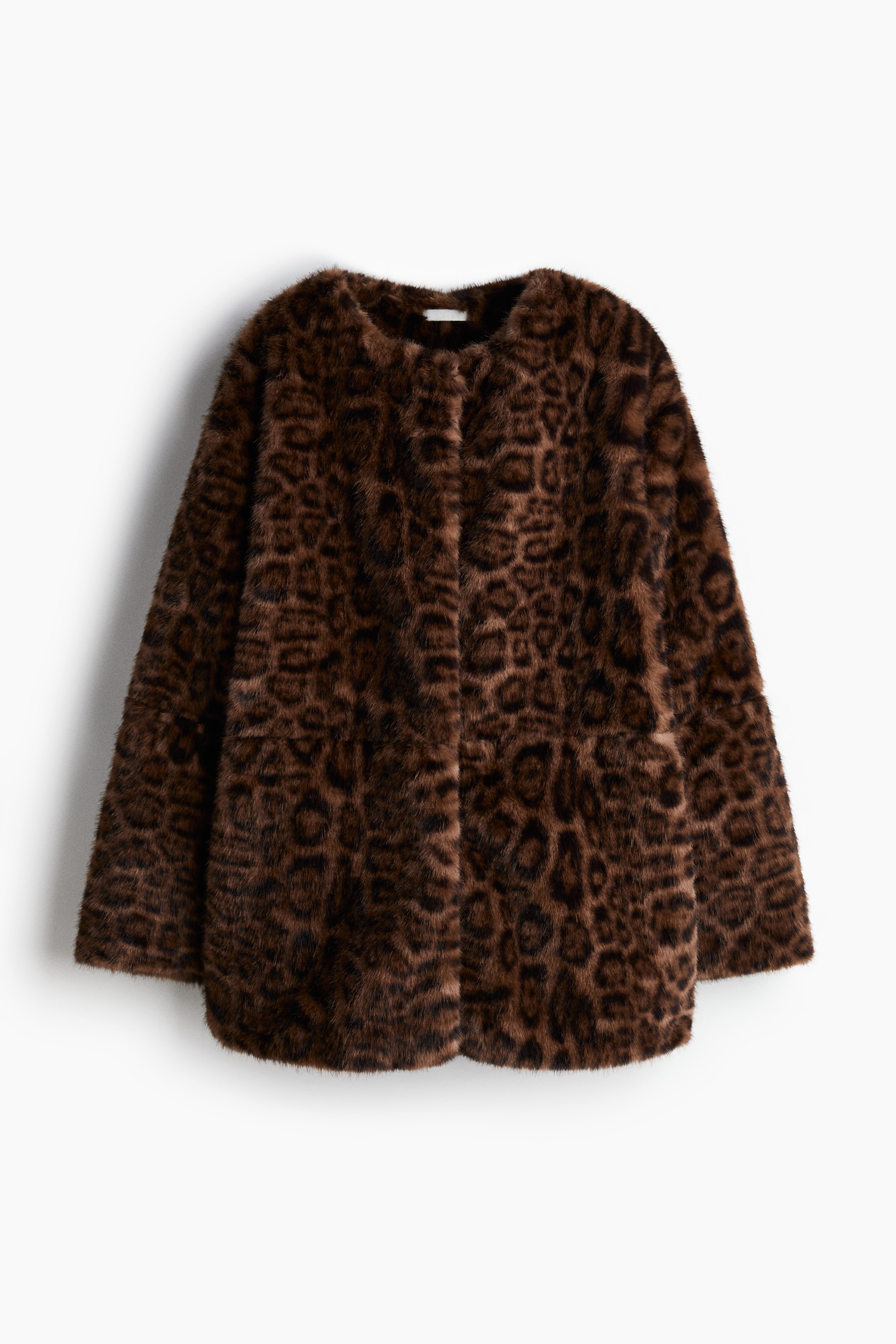 Giacca oversize - Marrone/leopardato