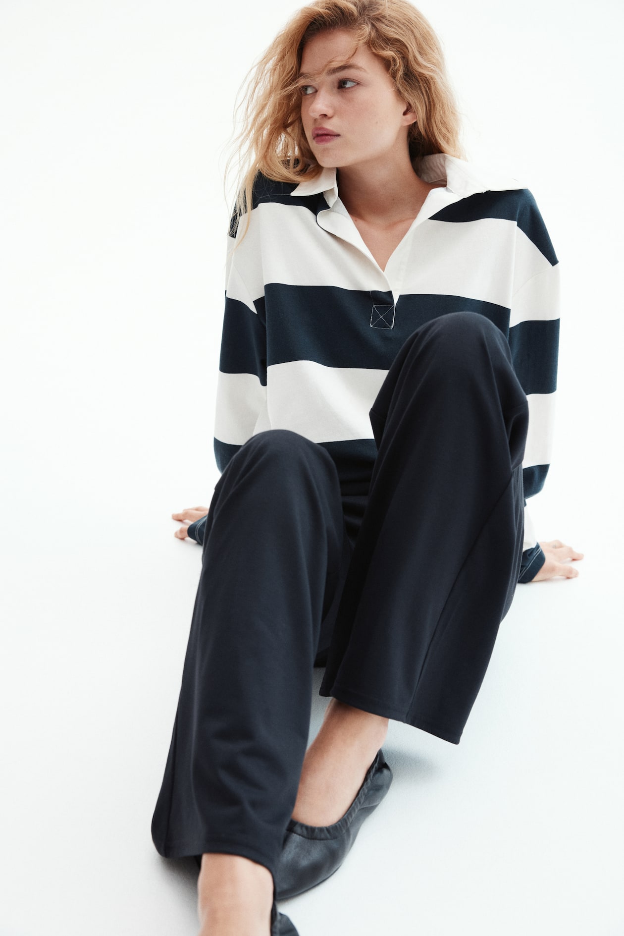 Wide-Leg Jersey Pants - image 3