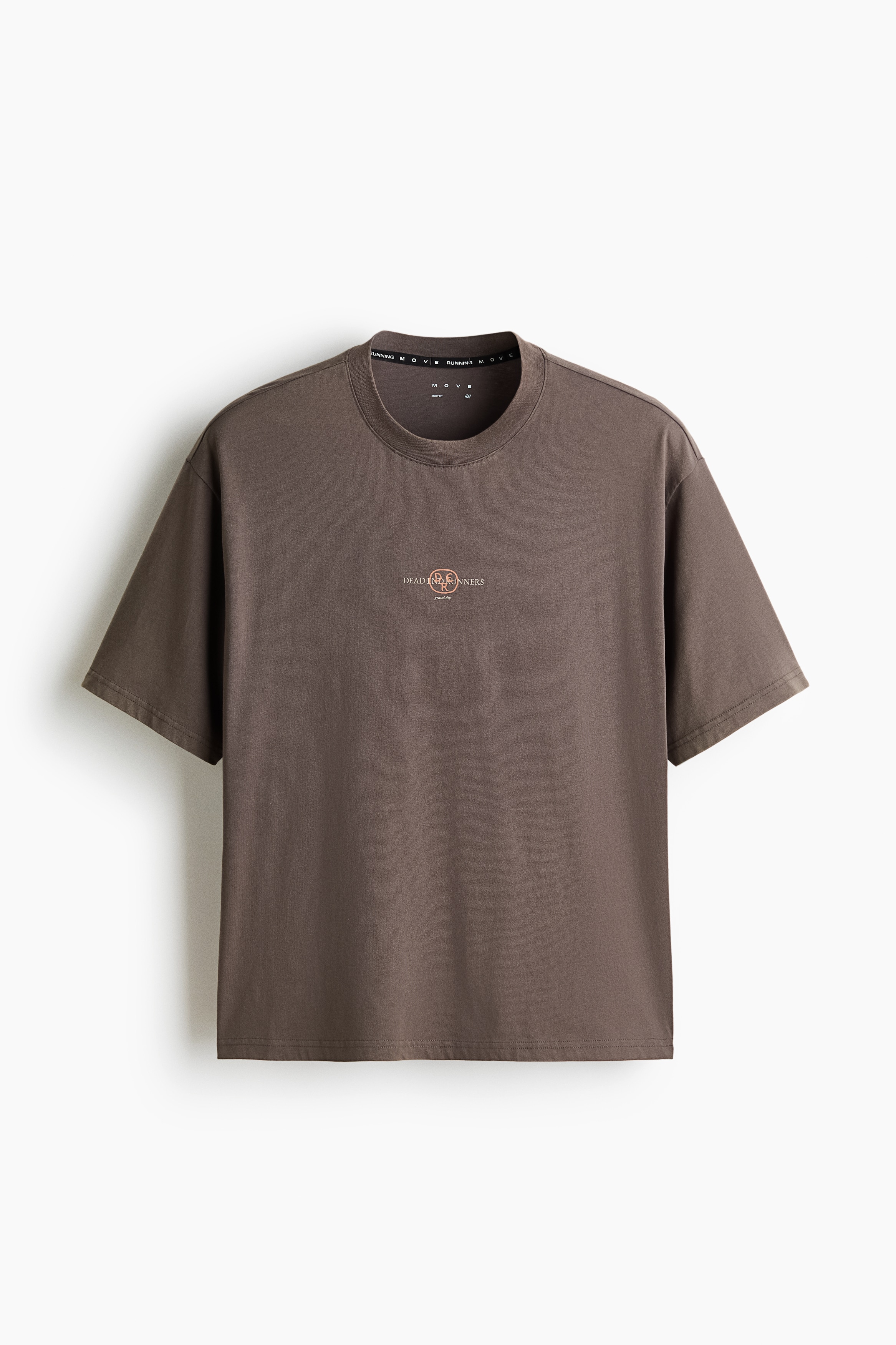 Boxy-style sports T-shirt with DryMove™ - Mole/White/Dead End Runners/Dark grey/Burgundy/Gravel division