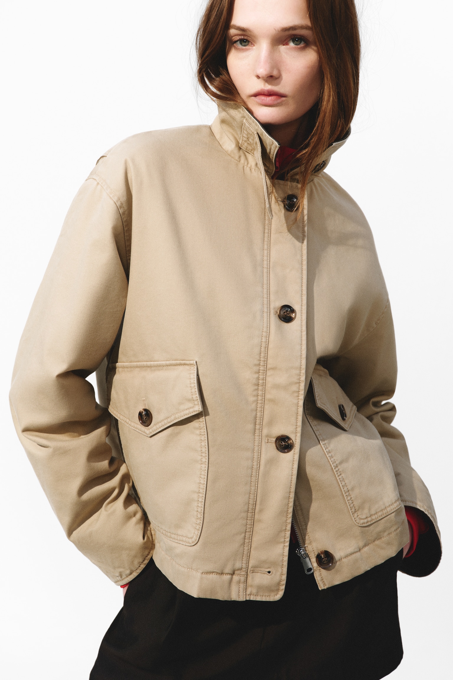Padded canvas jacket - 4