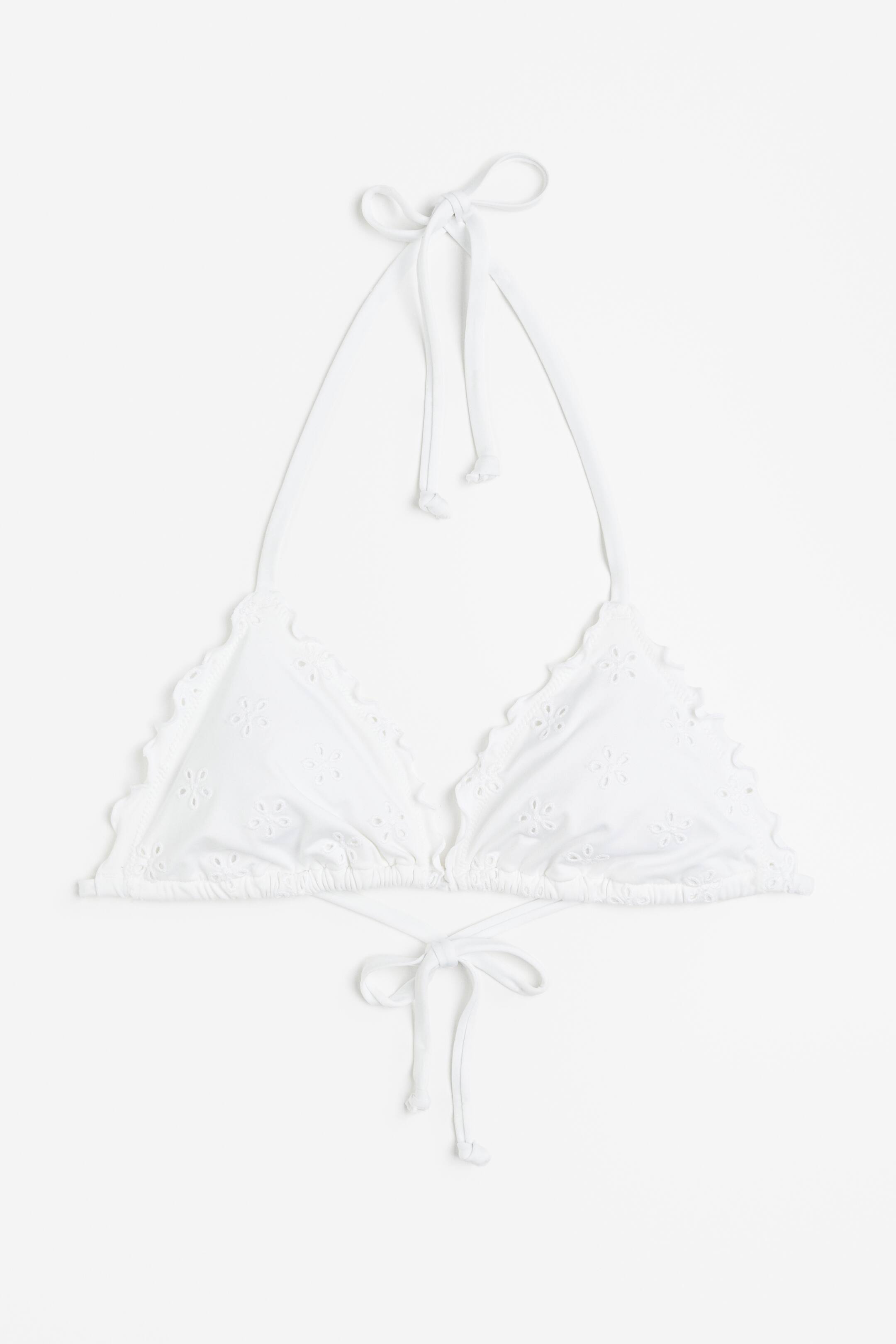 Xem ảnh lớn hơn: Áo bikini tam giác có đệm - Màu trắng - Ladies | H&M VN 1