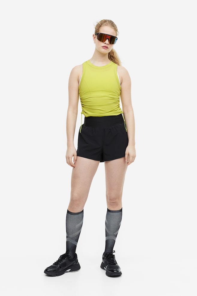 DryMove™ Drawstring-detail sports vest top - Lime green - 6