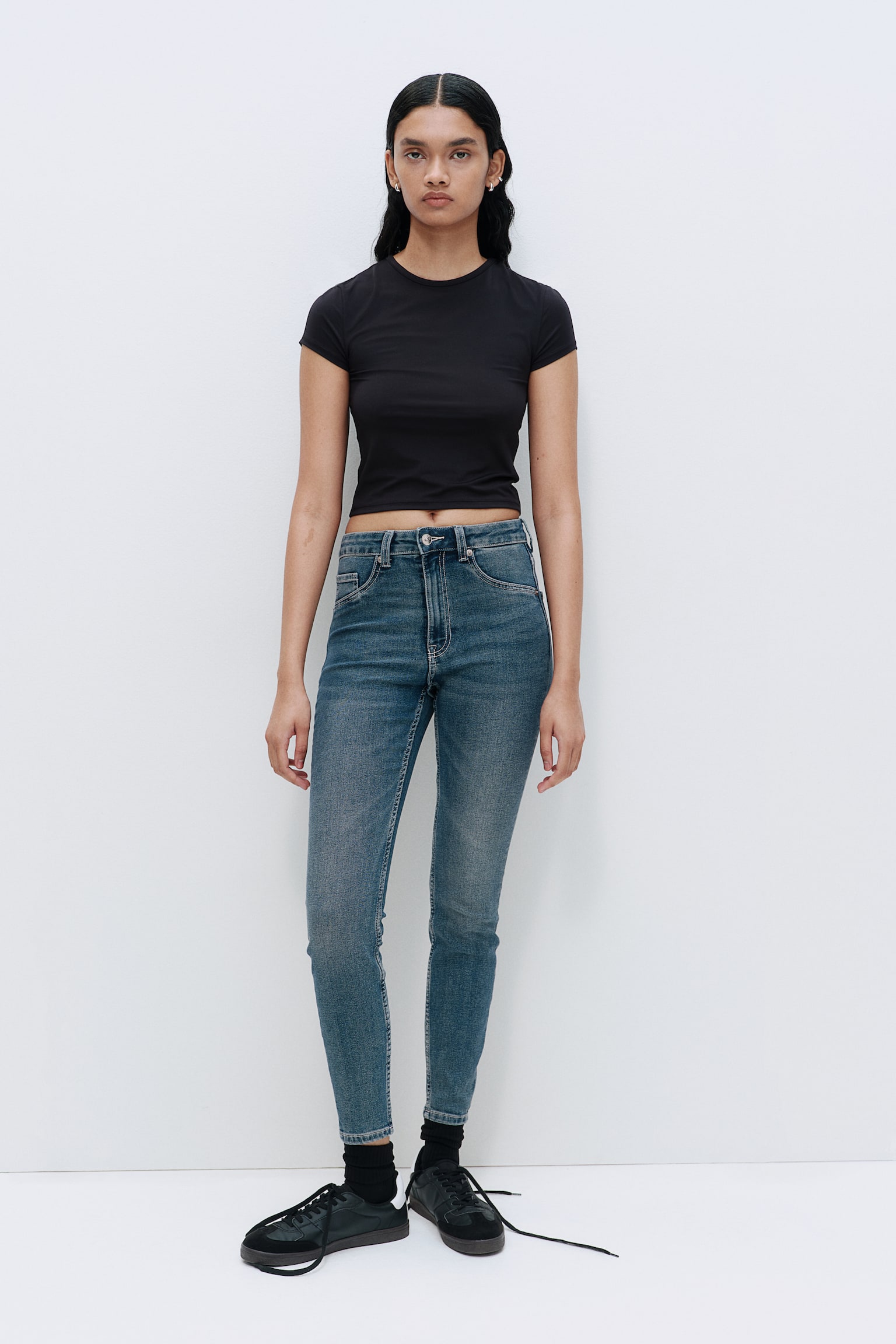 Skinny High Jeans - Dark denim blue/Denim blue/Black/Light denim blue/Light grey/Black/Light denim blue/Denim blue/Light pink/Pale denim blue/Grey/Grey/Brown - 1