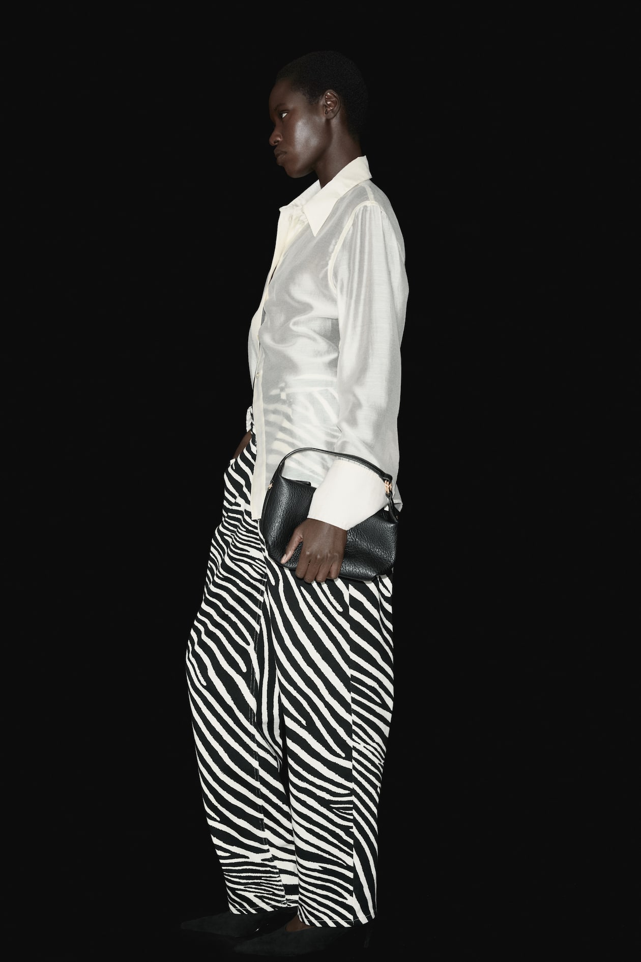 Barrel-Leg Twill Pants - image 2