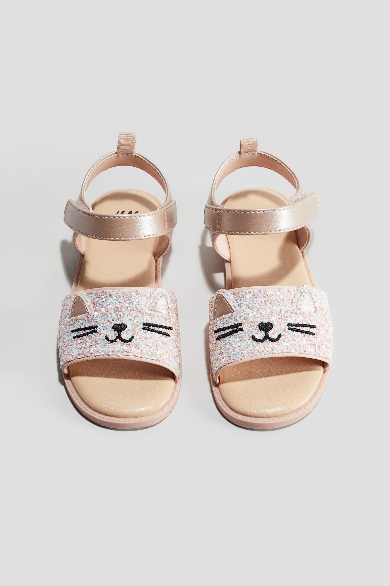 Appliqué Sandals - Powder pink/Glittery/Light pink/Unicorn/Powder pink - 2