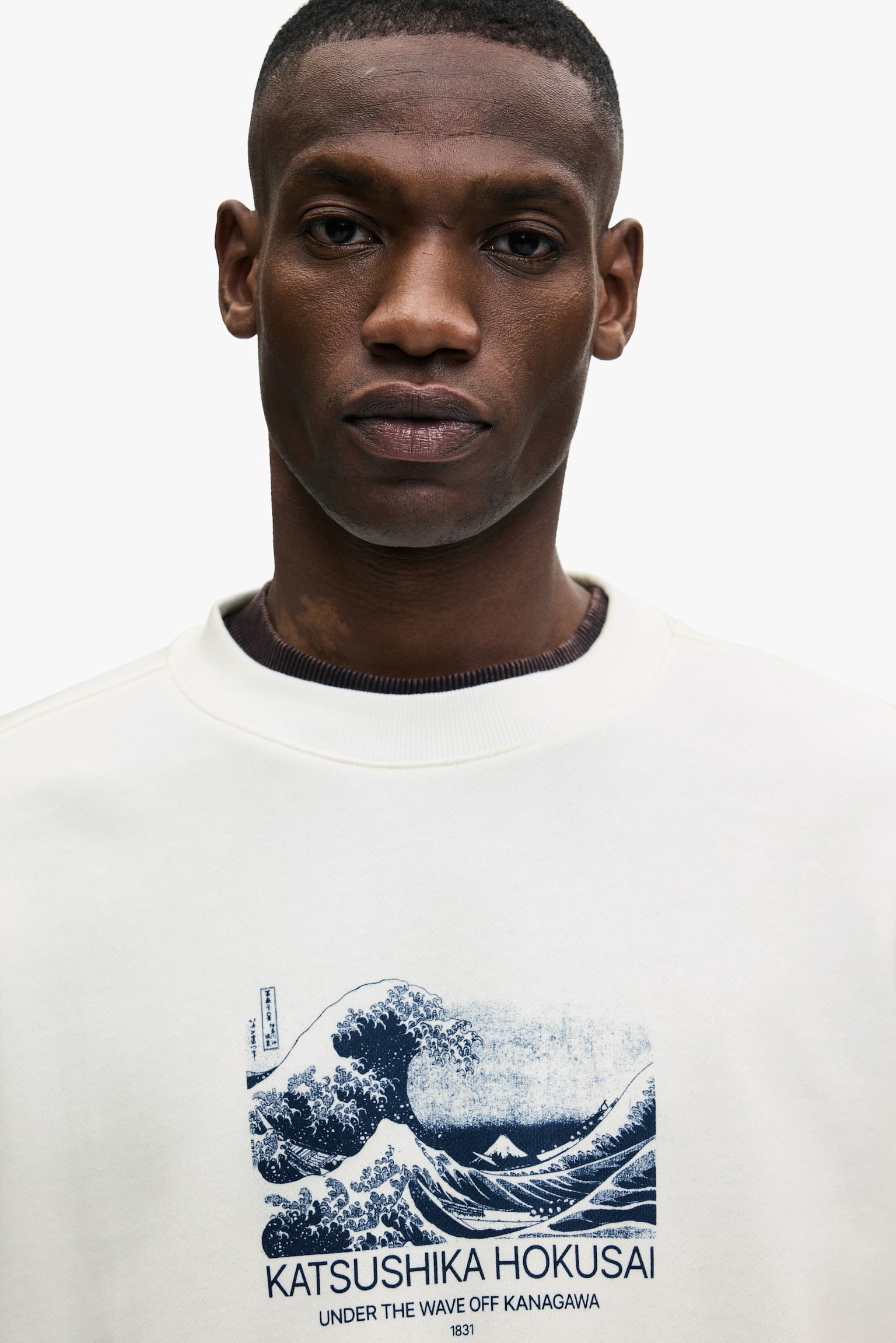 오버사이즈핏 프린트 스웨트셔츠 - Cream/The British Museum/블랙/사이프레스 힐/그레이 멜란지/스누피/다크 브라운/라몬즈/버건디/스누피/다크 그린/키스 해링/포레스트 그린/Vincent van Gogh/블랙/Motörhead/다크 그린/스누피 - 3