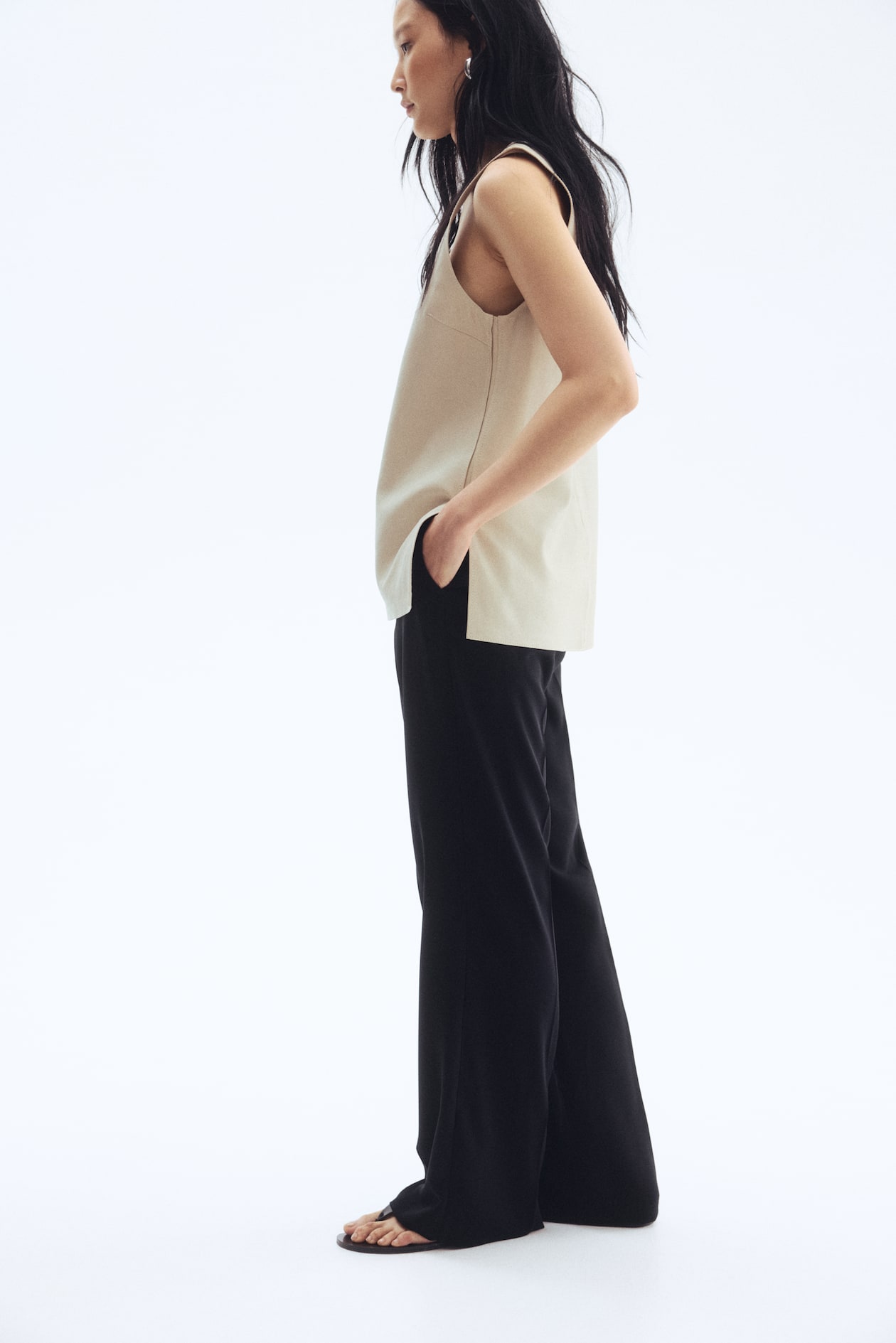 Straight-Leg Creased Pants - image 2