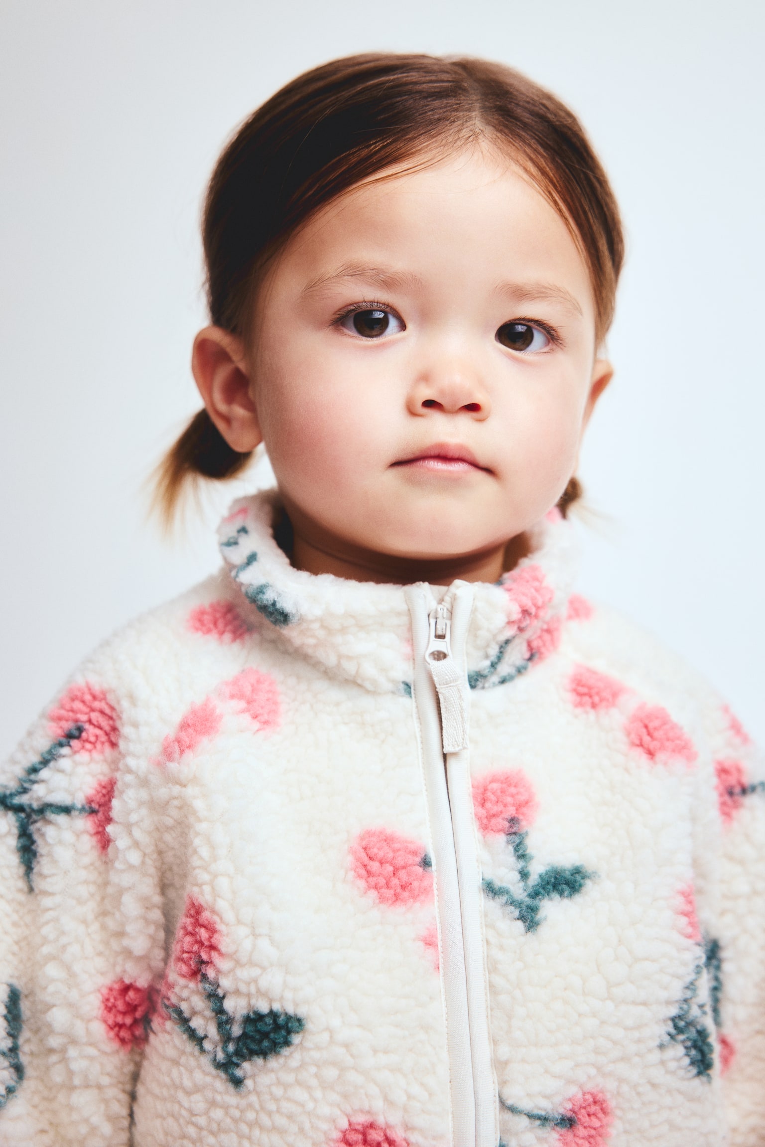 Printed teddy jacket - Cream/Cherries/Light beige/Dinosaurs/Light beige/Hearts/Light beige/Cars/Light beige/Hearts/Light beige/Dinosaurs - 2