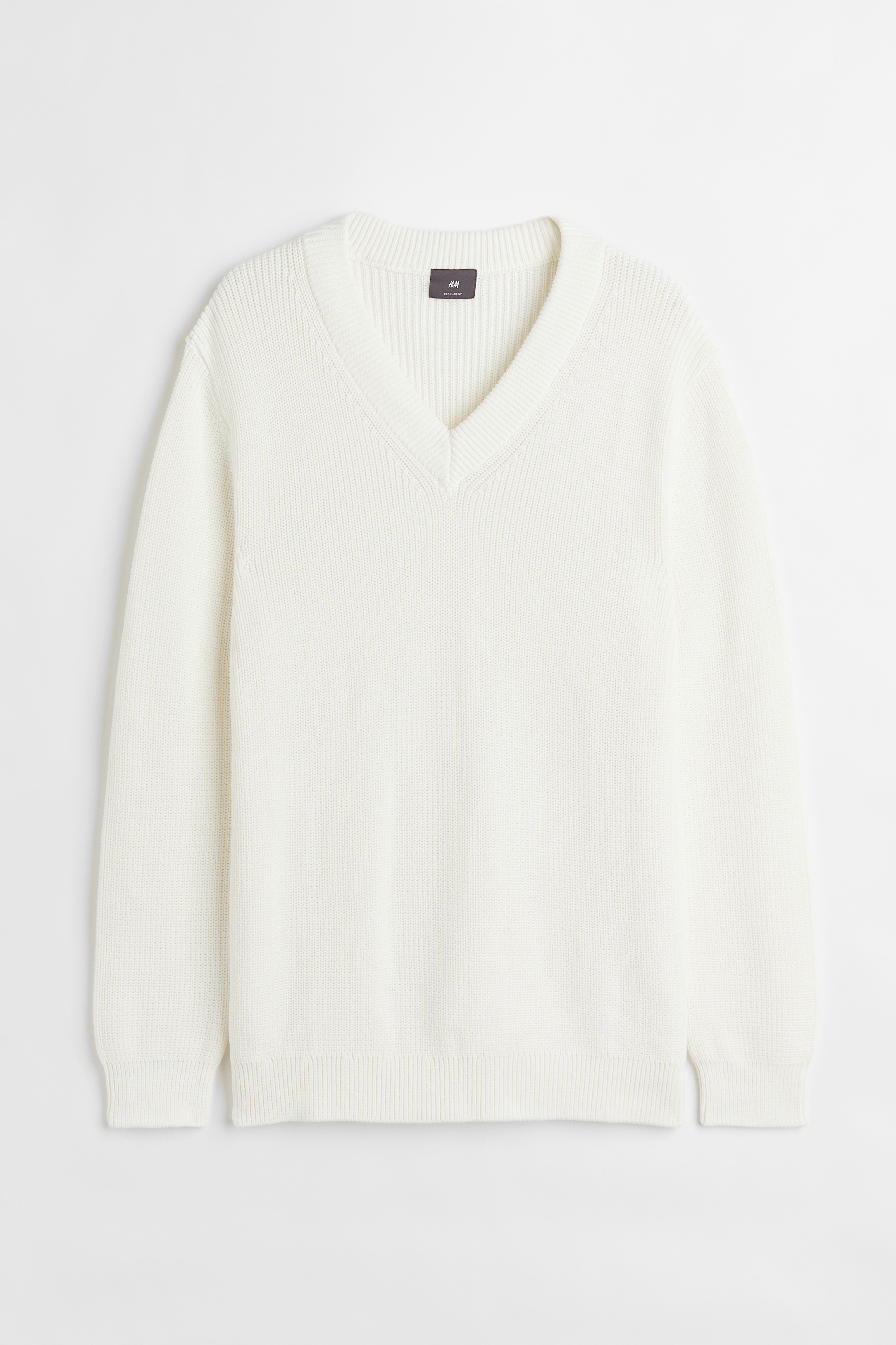 H and m white sweater hotsell