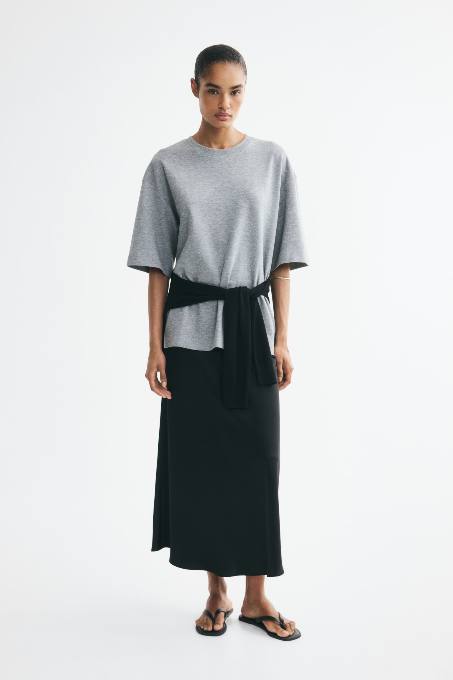 Женская юбка H&M Midi, цвет: Чёрный — фото 3