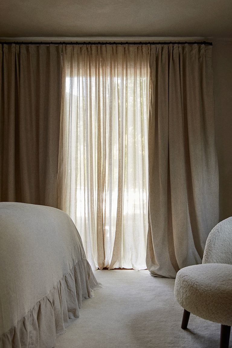LEMOMO Tende Oscuranti Termiche Beige 132x241 Cm - Set Da 2 Pannelli In Poliestere Con Occhielli - Isolanti, Anti-UV E Privacy Per Camera E Soggiorno