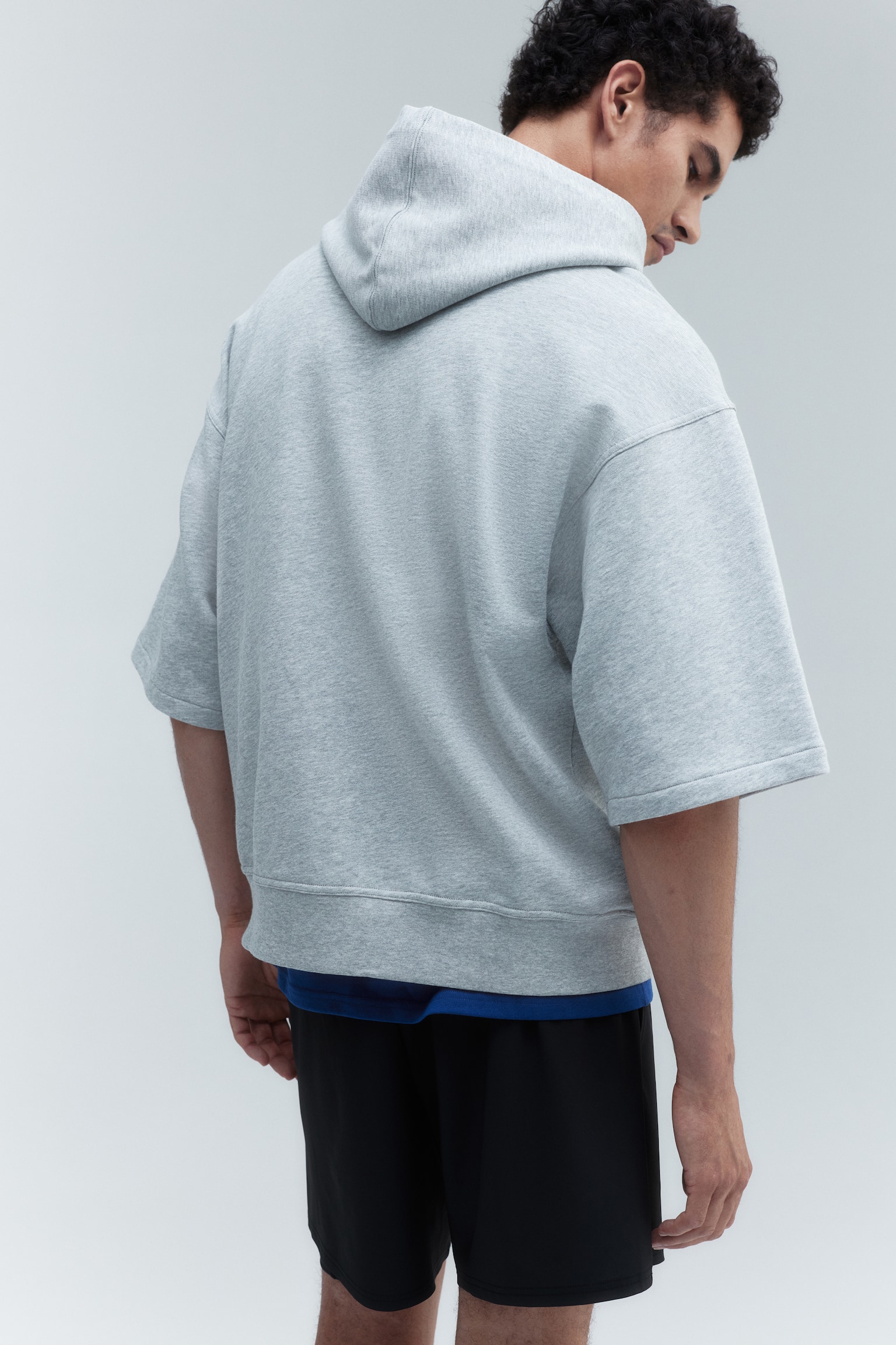 Oversized Fit Sports hoodie - Grey marl/Team Training - 6