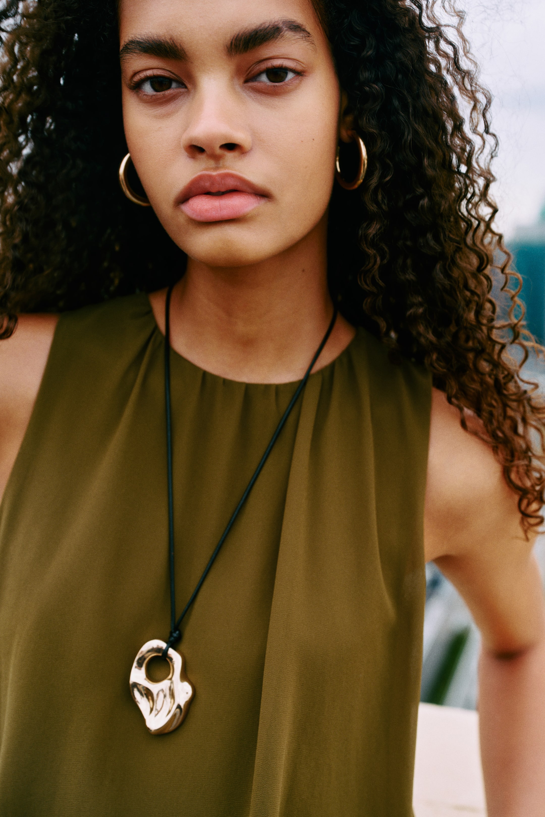 Tie-Detail Chiffon Dress
