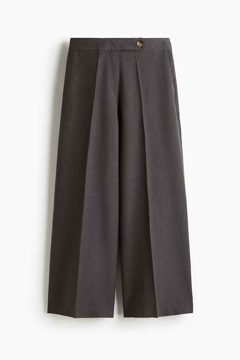 Pantalone elegantnog kroja od mešavine lana