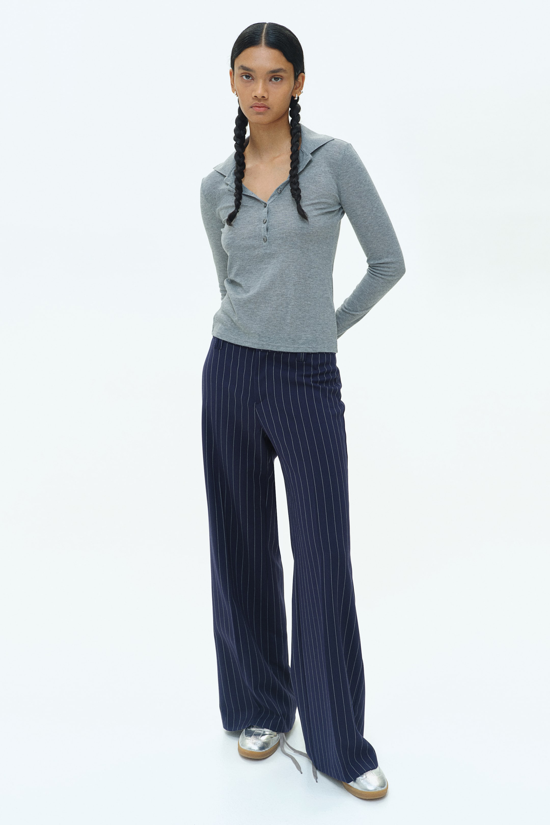 Wide-leg Dress Pants