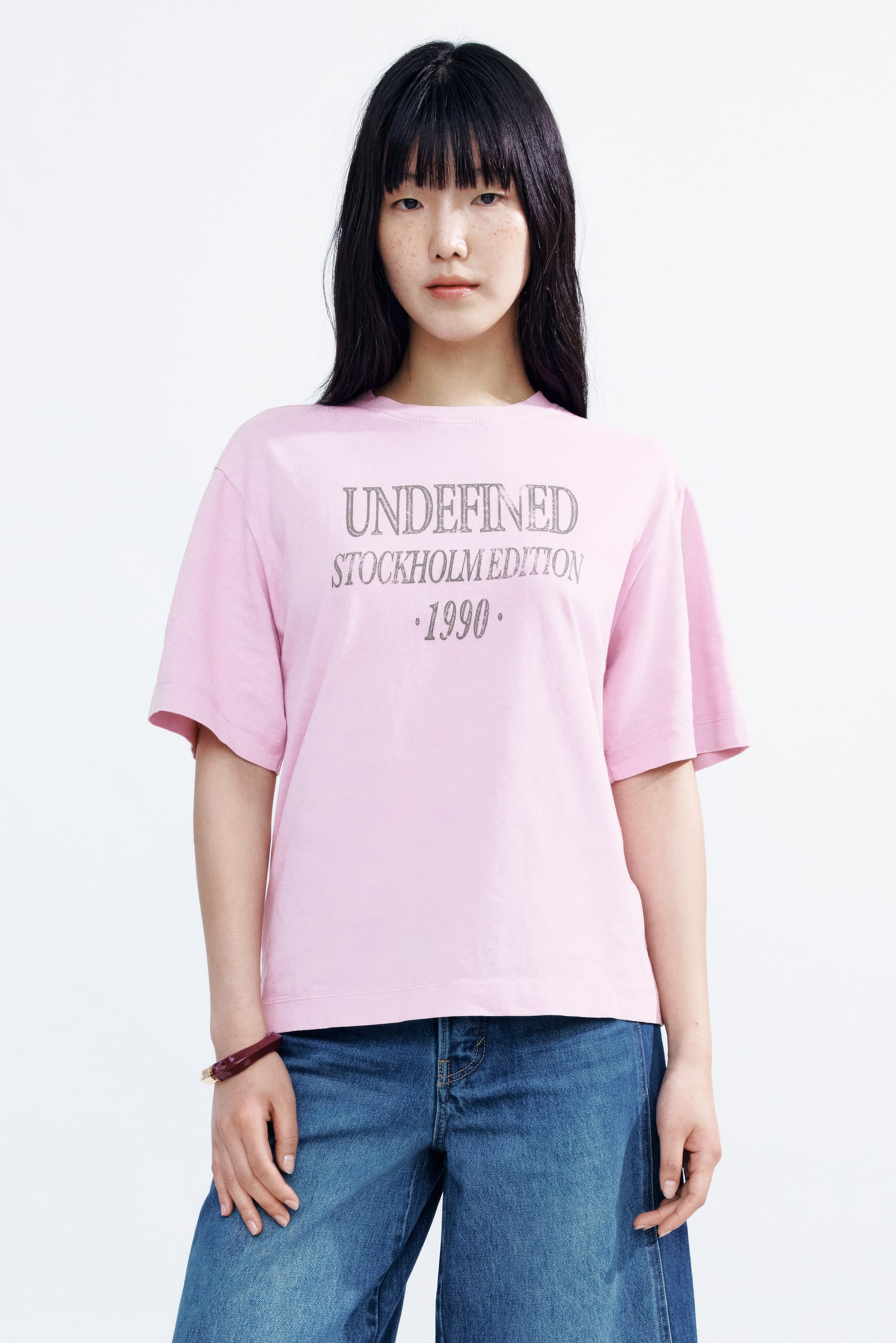 拡大画像を表示: プリントTシャツ - ピンク/Undefined - レディース | H&M JP 1