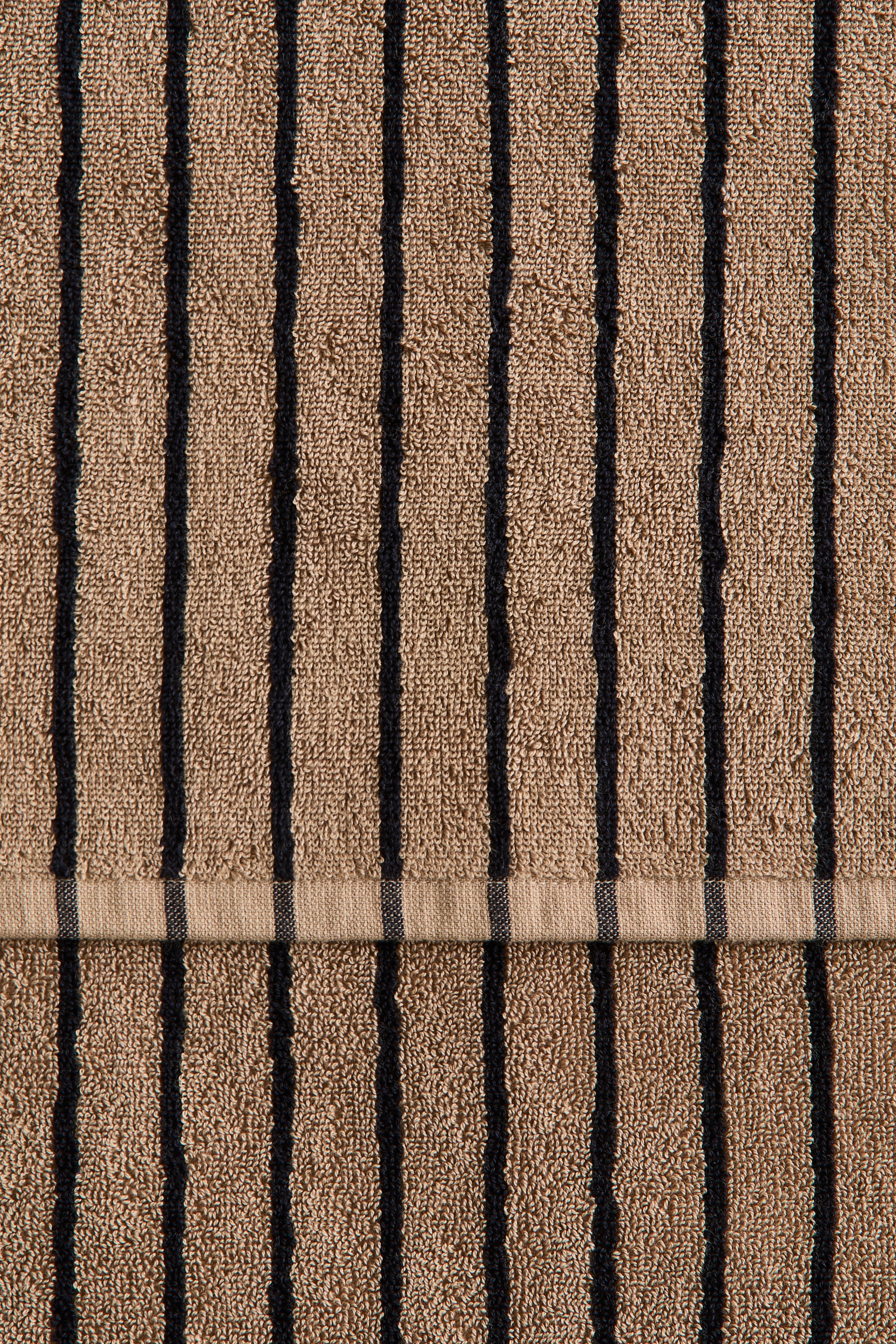 View larger image: Striped guest towel - Brown/Black striped - Home All | H&M IN 5