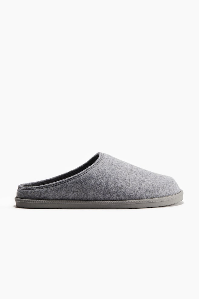 Chaussons en feutre - Gris/Gris foncé - 1