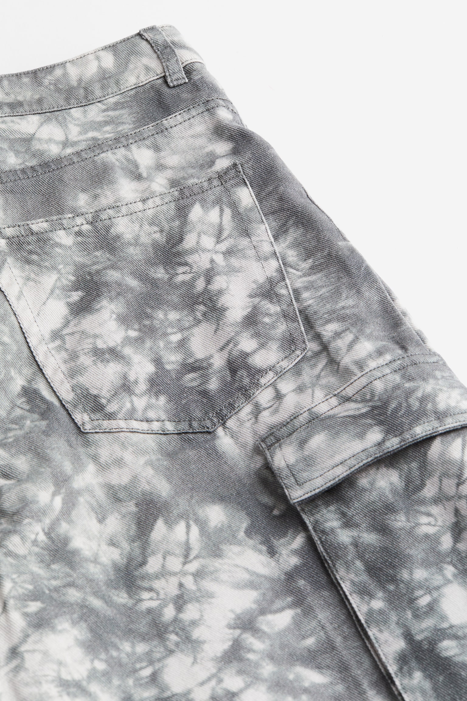 Twill Cargo Pants - Grey/Tie dye - 3