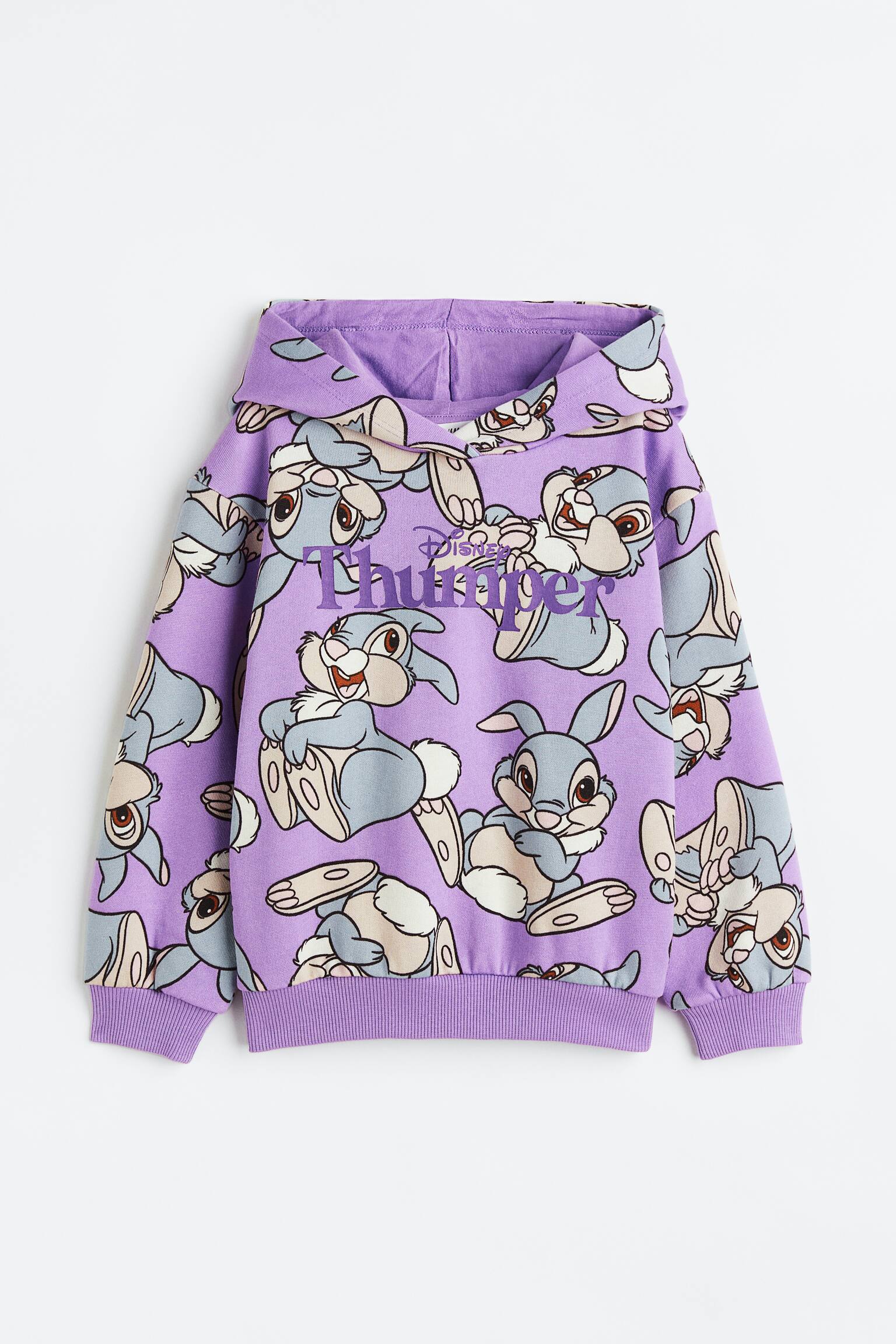 Print Hoodie - Purple/Bambi - 1