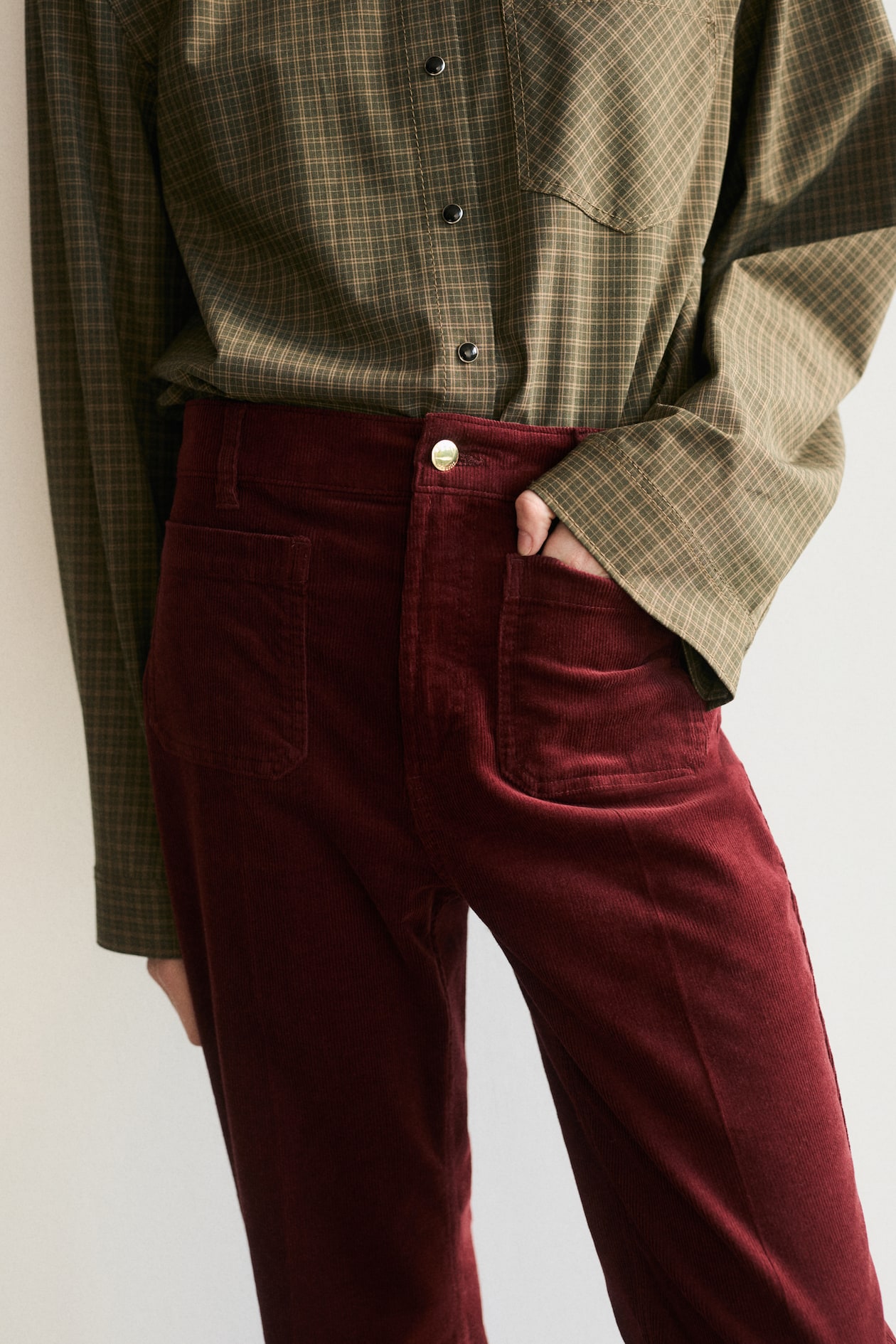 Flared Corduroy Pants - image 5