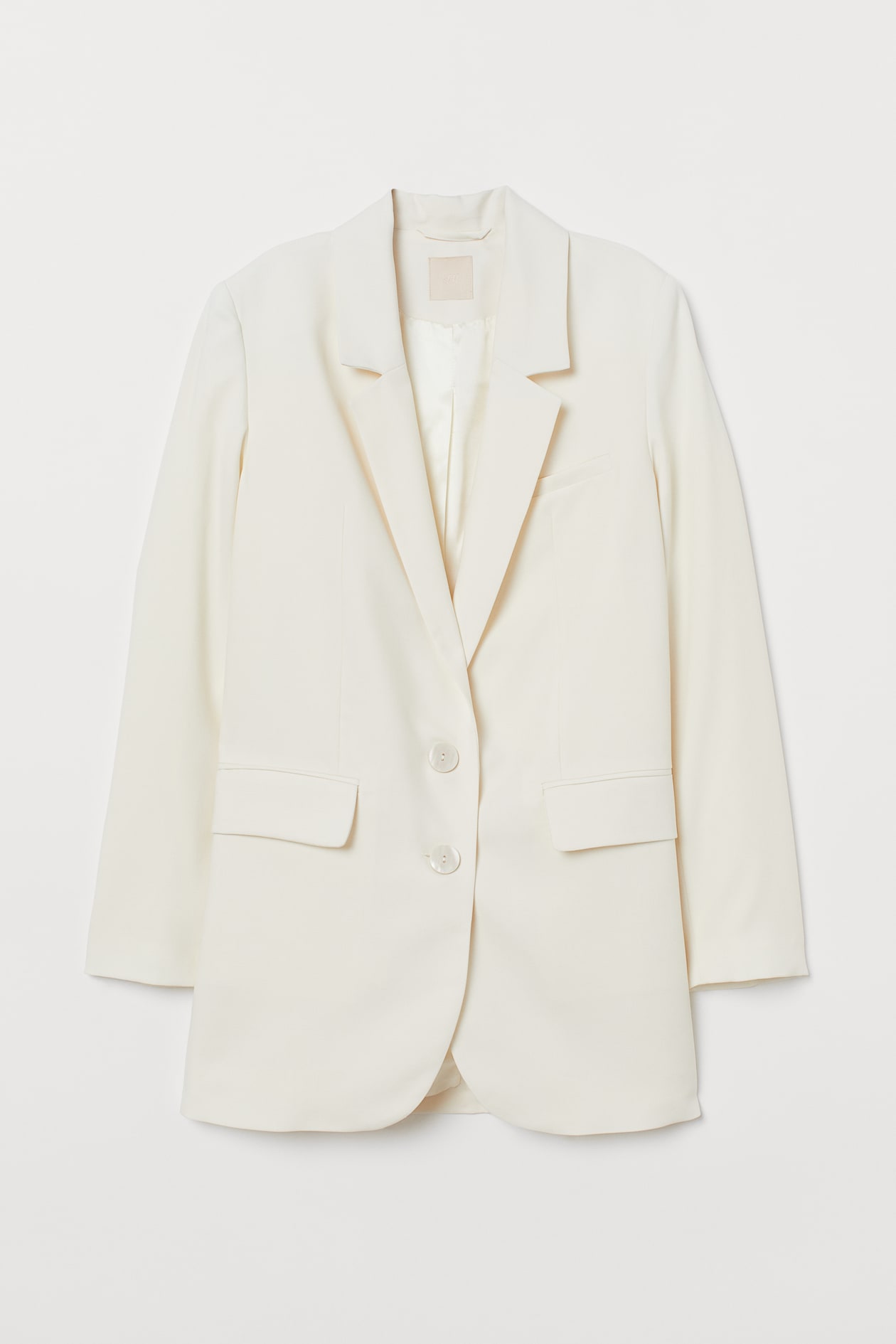 Single-breasted jacket - Long sleeve - Cream - Ladies | H&M GB