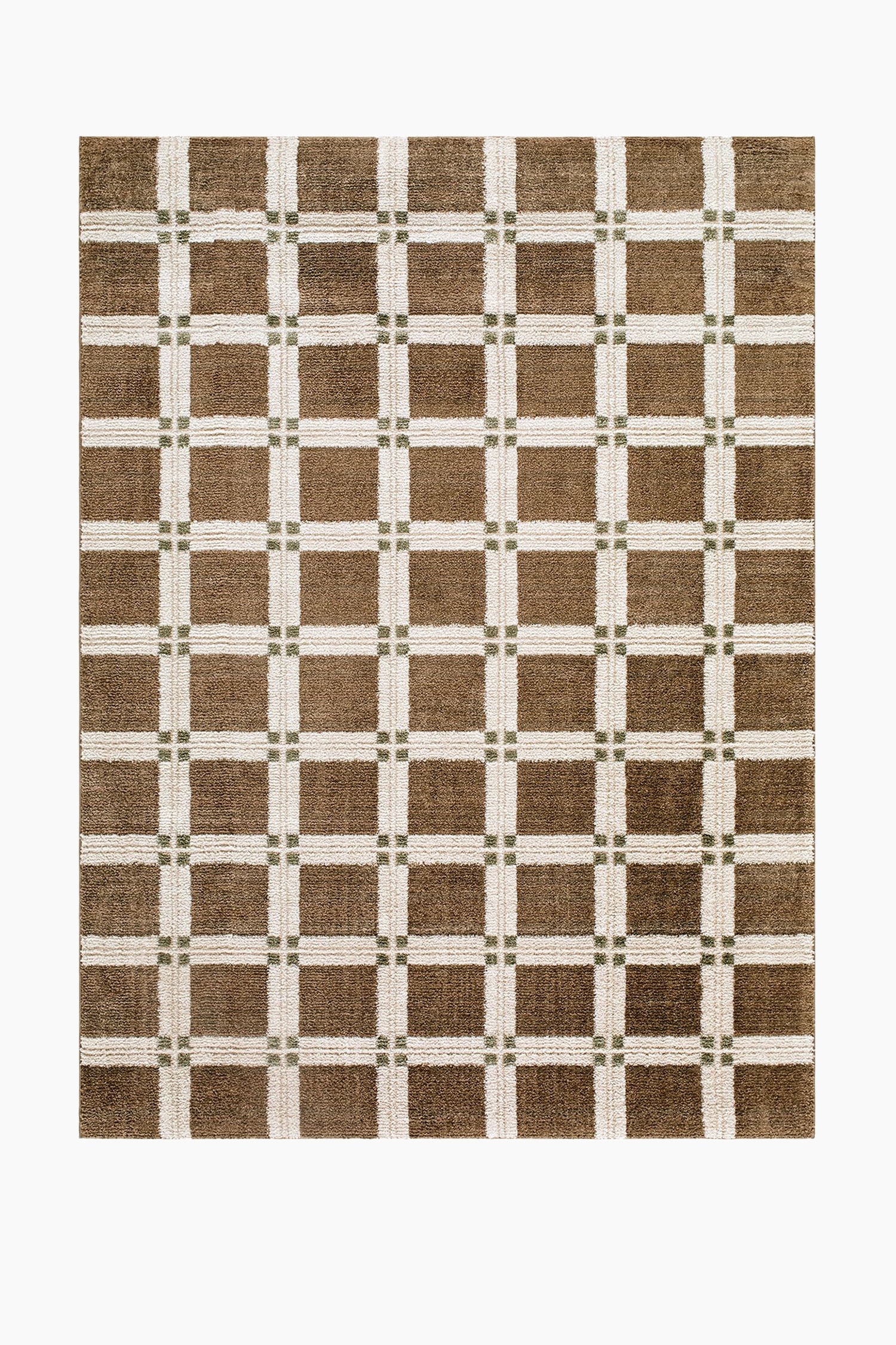 La Luna Modern Graphic Rug - Brown/Tan/Green