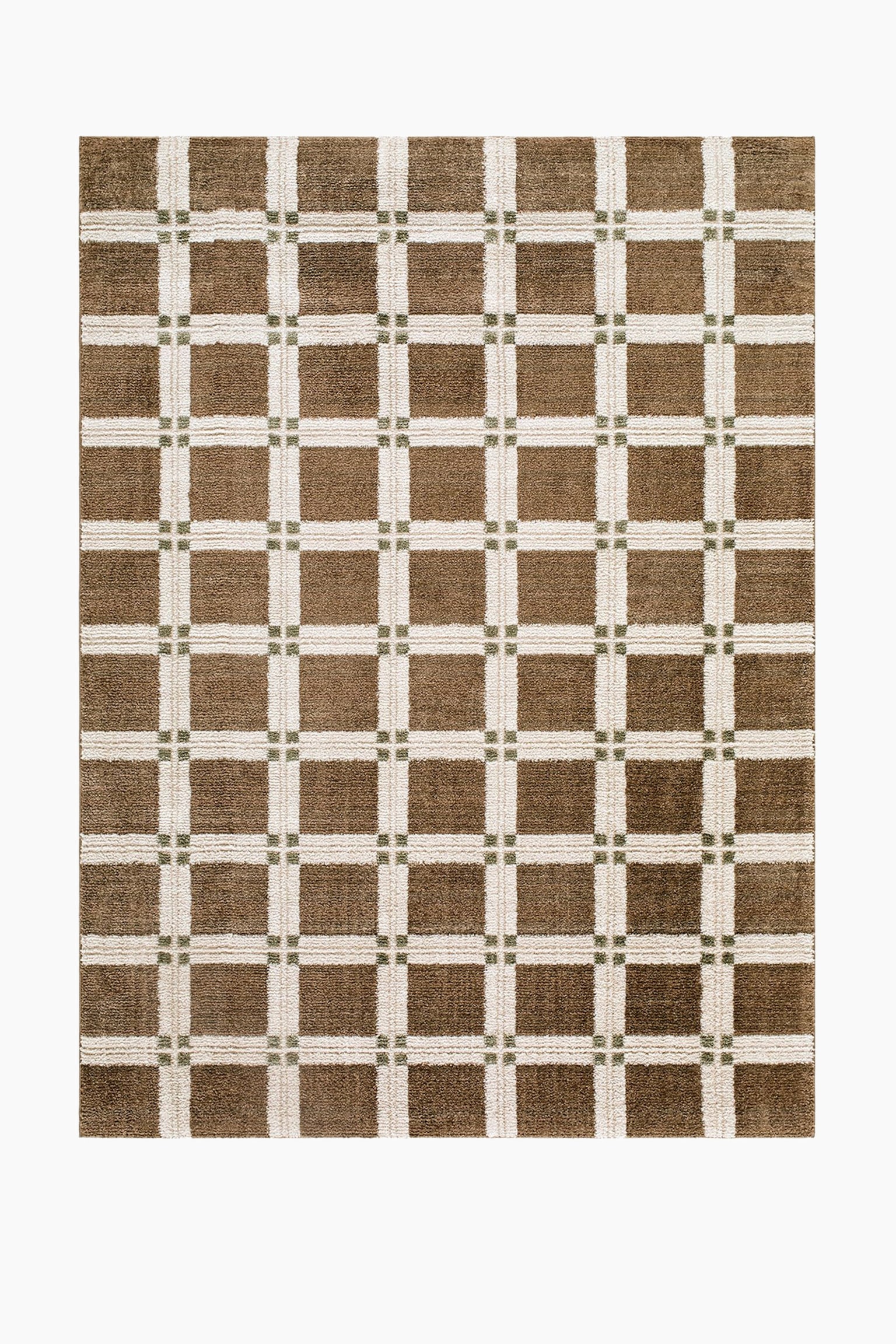 La Luna Modern Graphic Rug - Brown/Tan/Green - 1