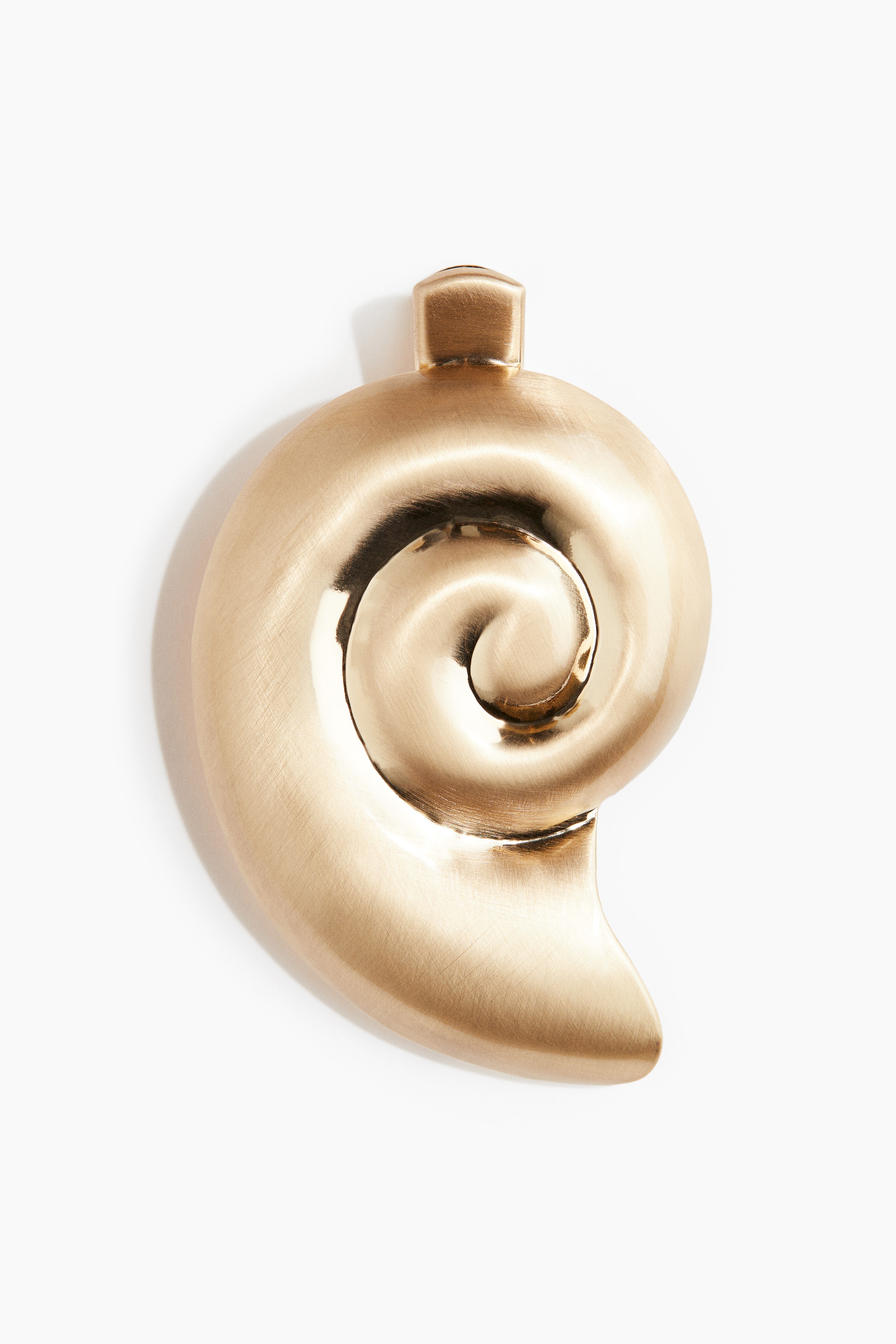 Skjellformet hårspenne - Gullfarget