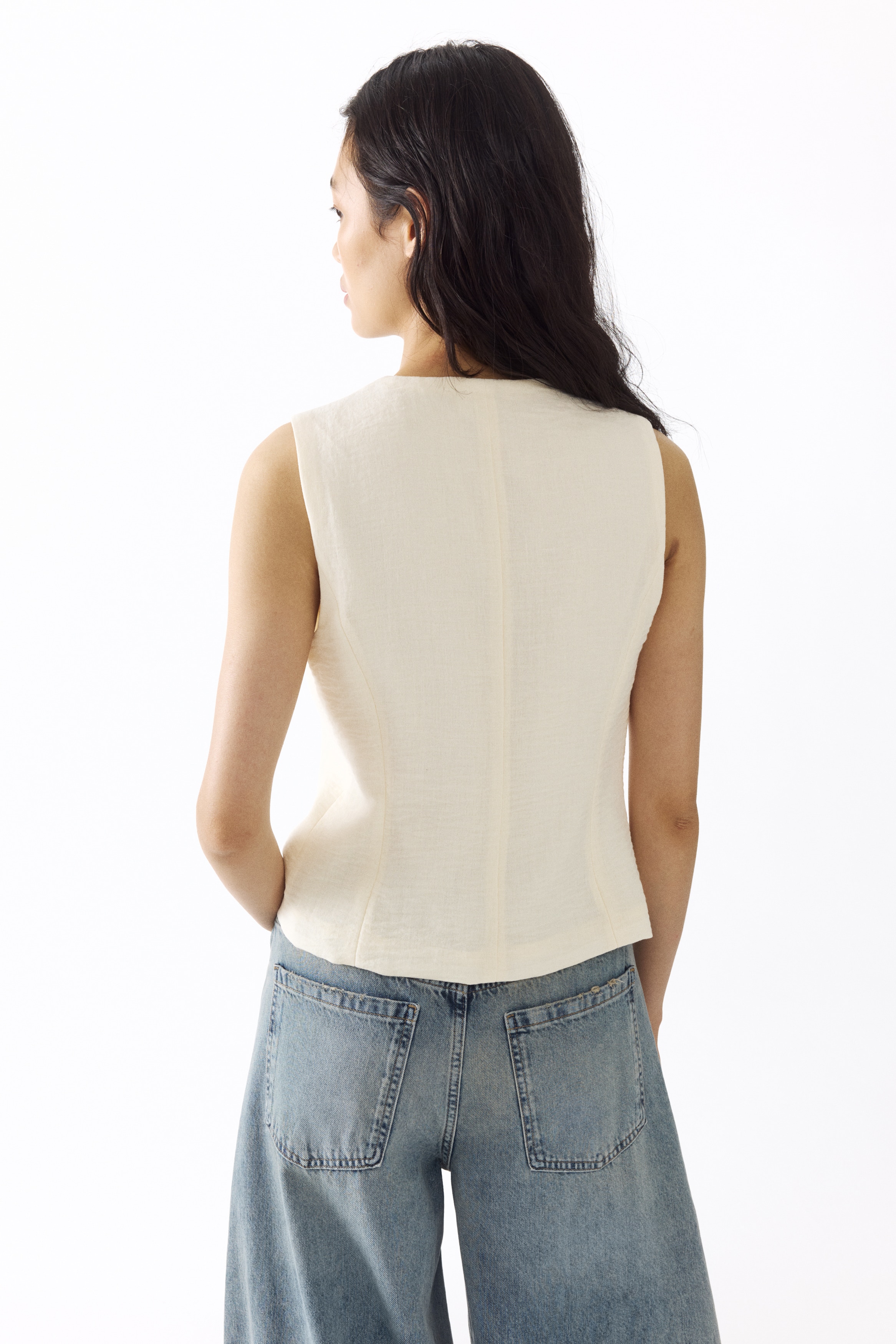 Tie-detail waistcoat