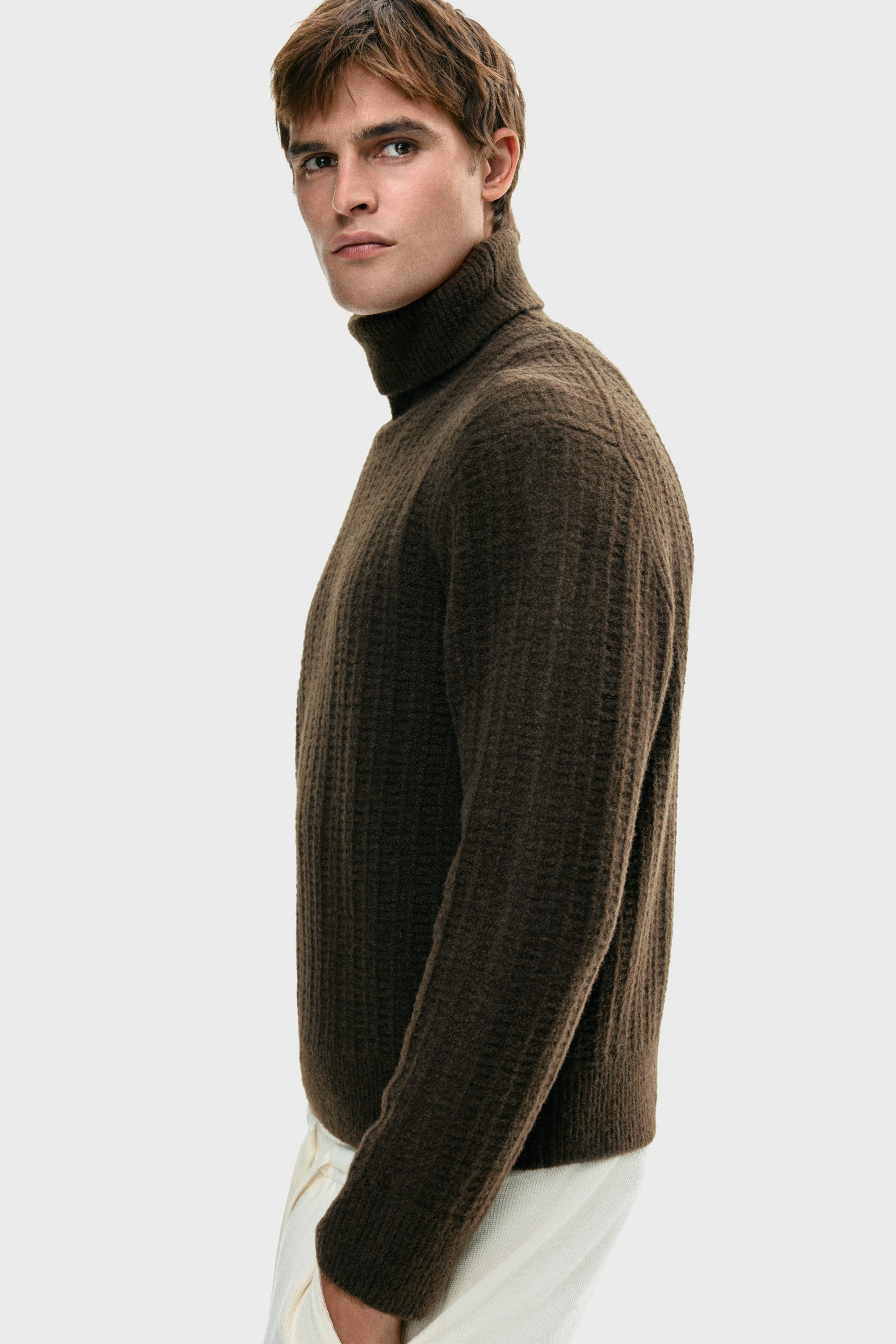 Regular Fit Polo-neck jumper