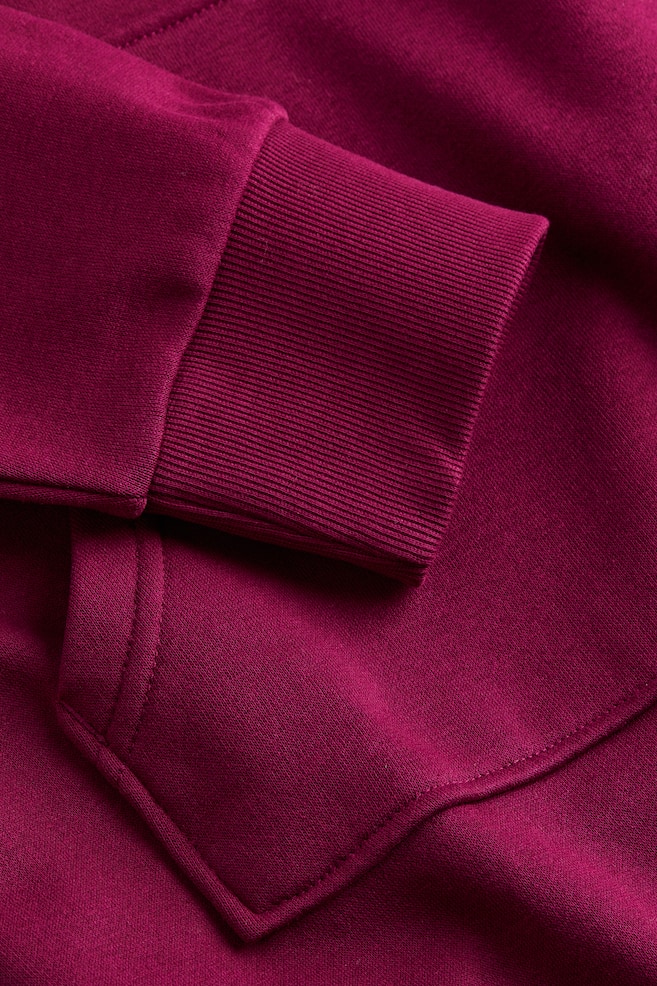 Sweatshirtkjole med hætte - Blommelilla/Sort/Støvet rosa/Mørkegrå/Naturhvid/Lys gråbeige/Lysegrå/Mørkegrå - 3