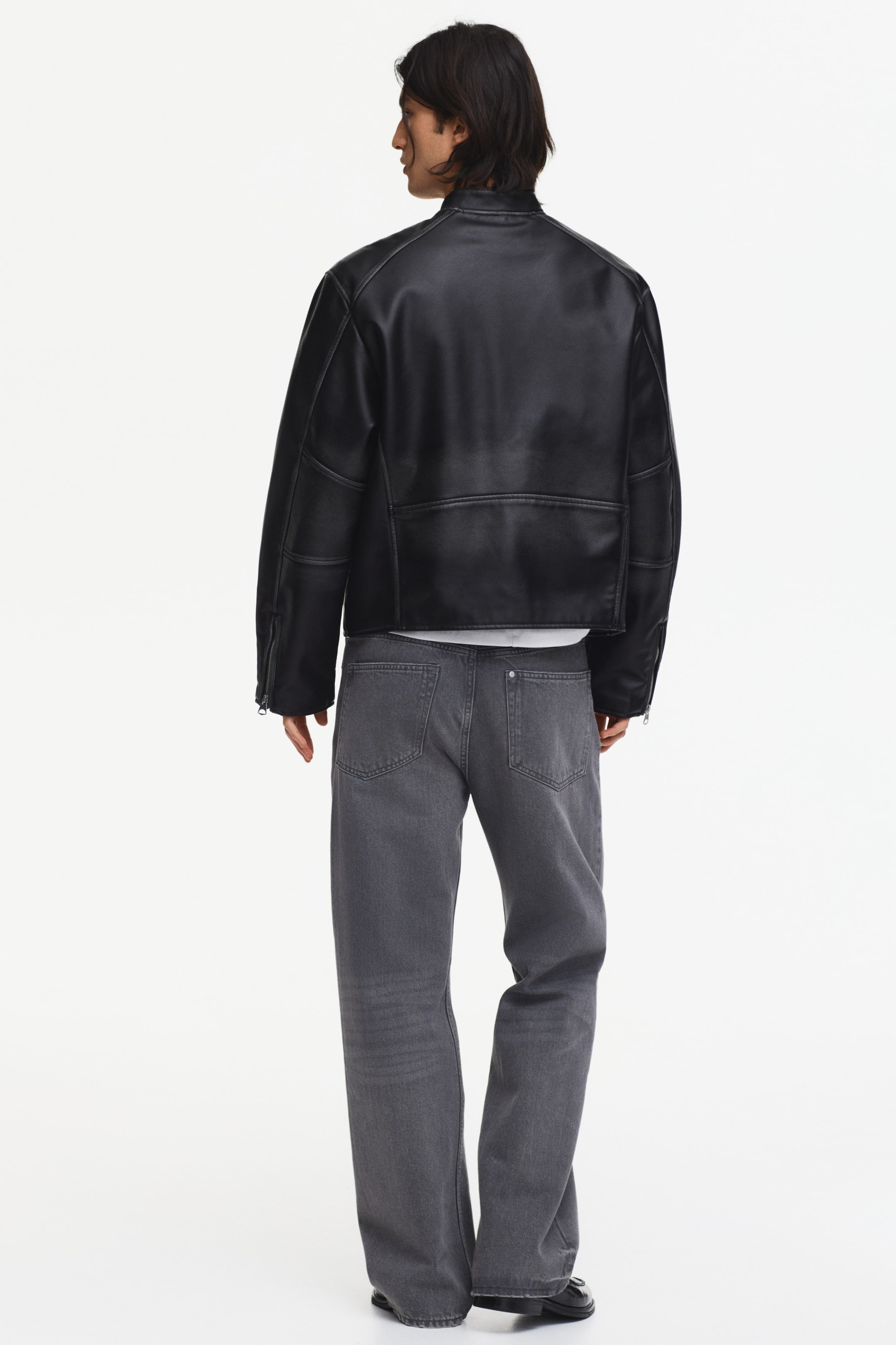 Coated Racer Jacket