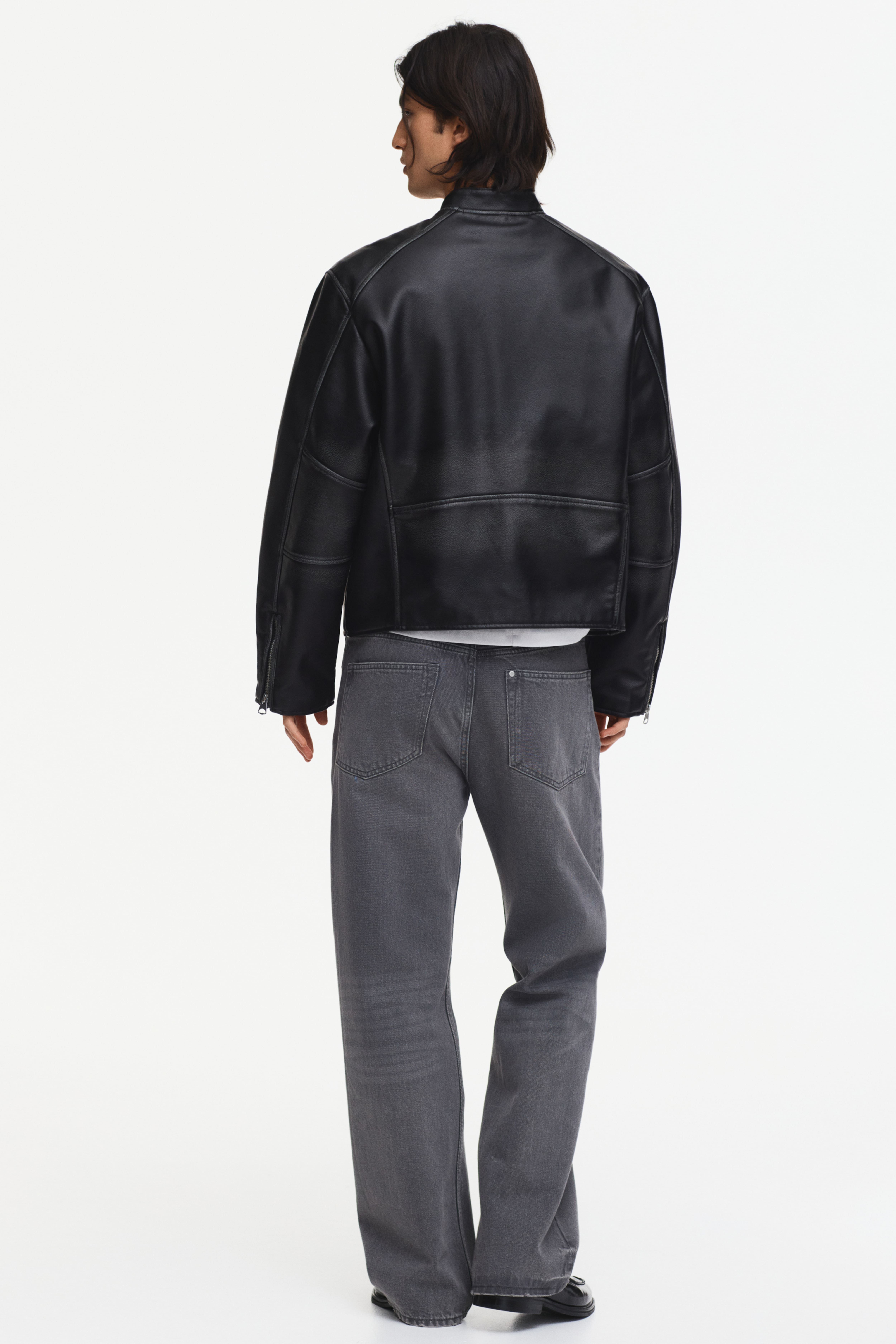 Coated Racer Jacket
