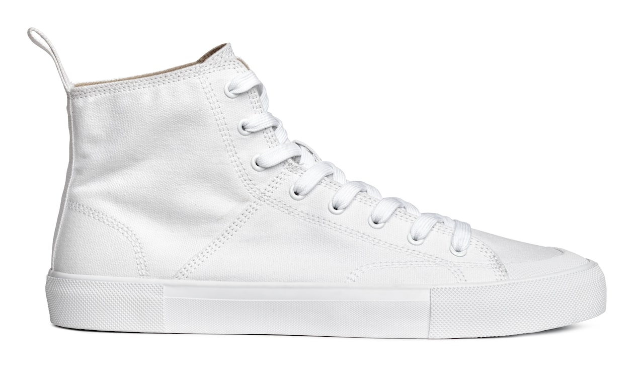 Cotton canvas hi-tops White Men H&M