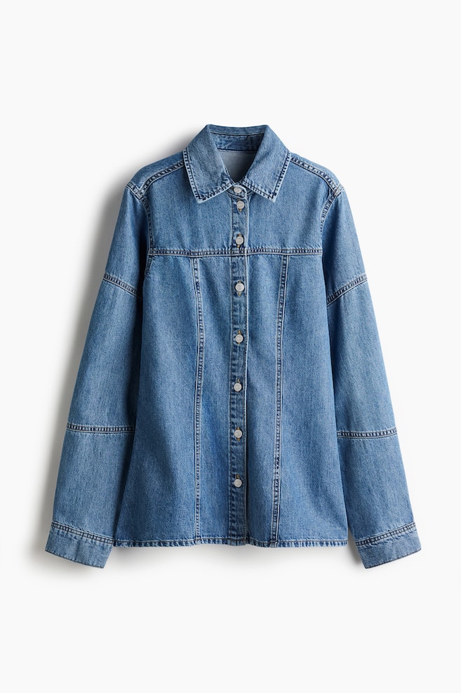 Denim shirt - Denim blue/Dark grey - 1