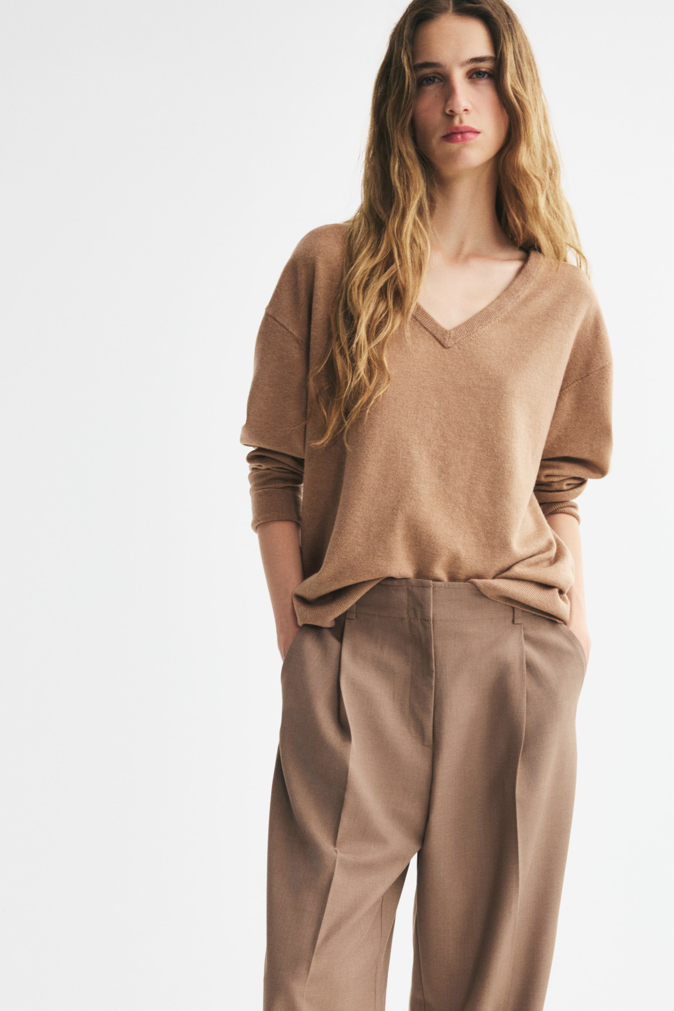Oversized V-Neck Sweater