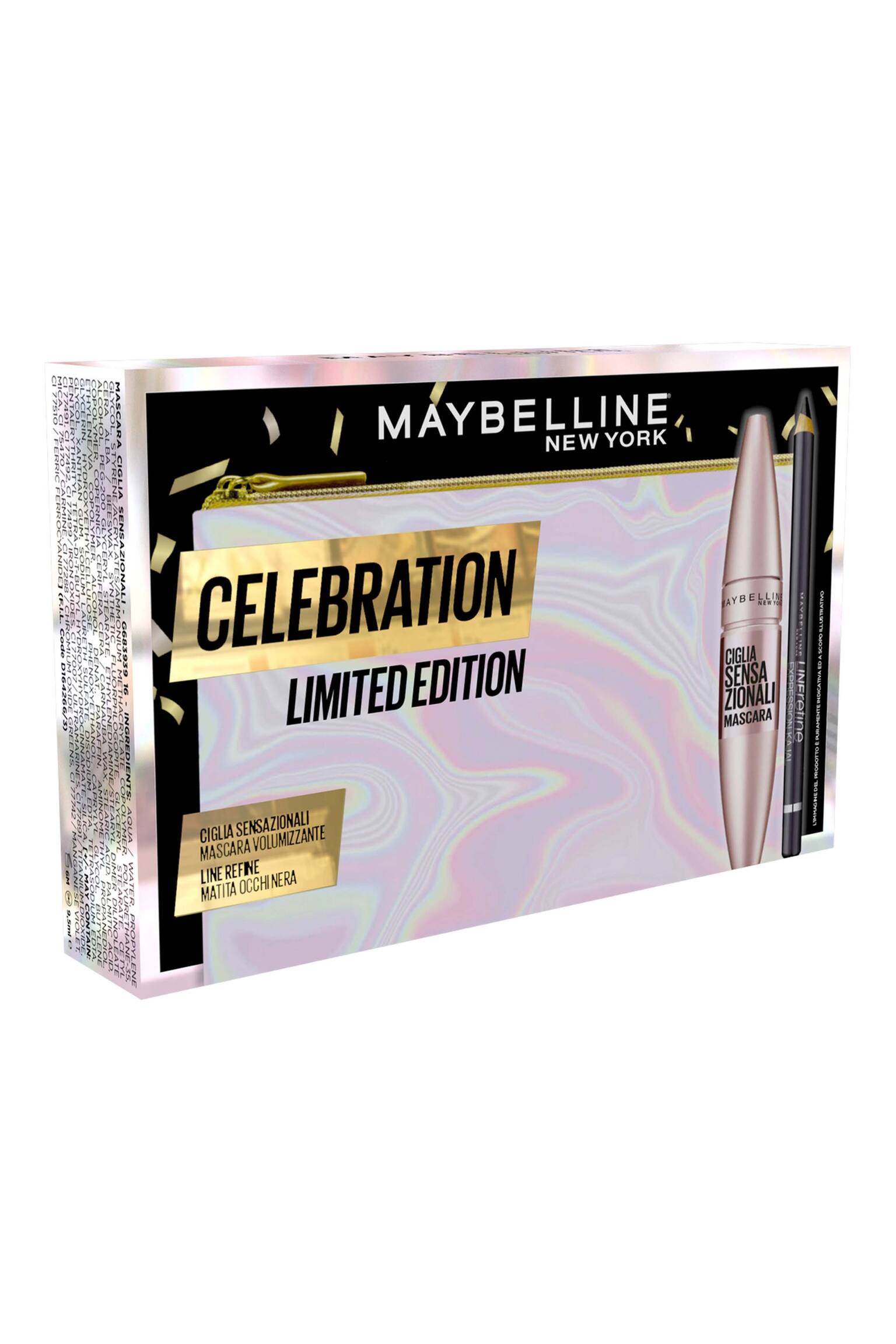 Pochette Mascara Ciglia Sensazionali + Line Refine - Nero - 1