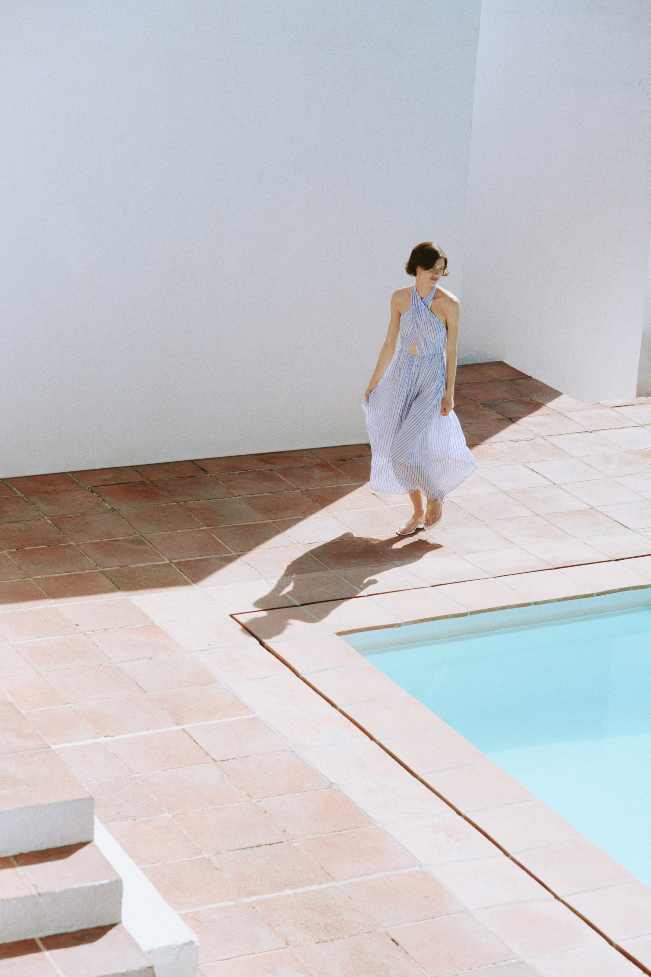 Belted Halterneck Dress