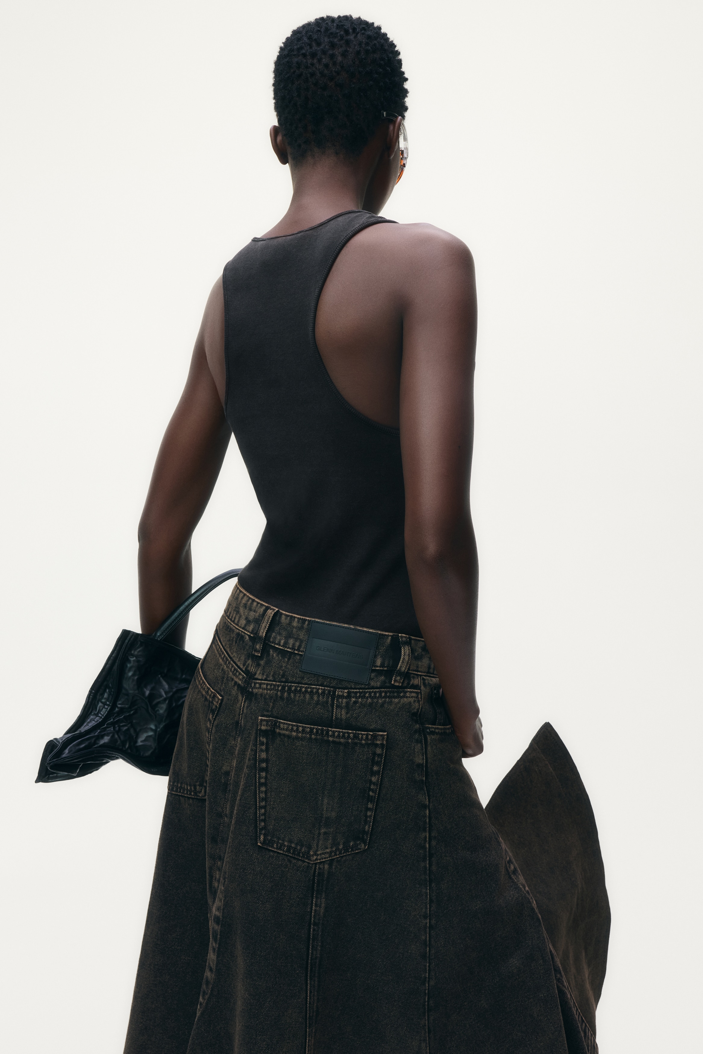  グレンマーティンス　リブタンクトップ　XS Ribbed Tank Top - Black - Ladies | H&M US