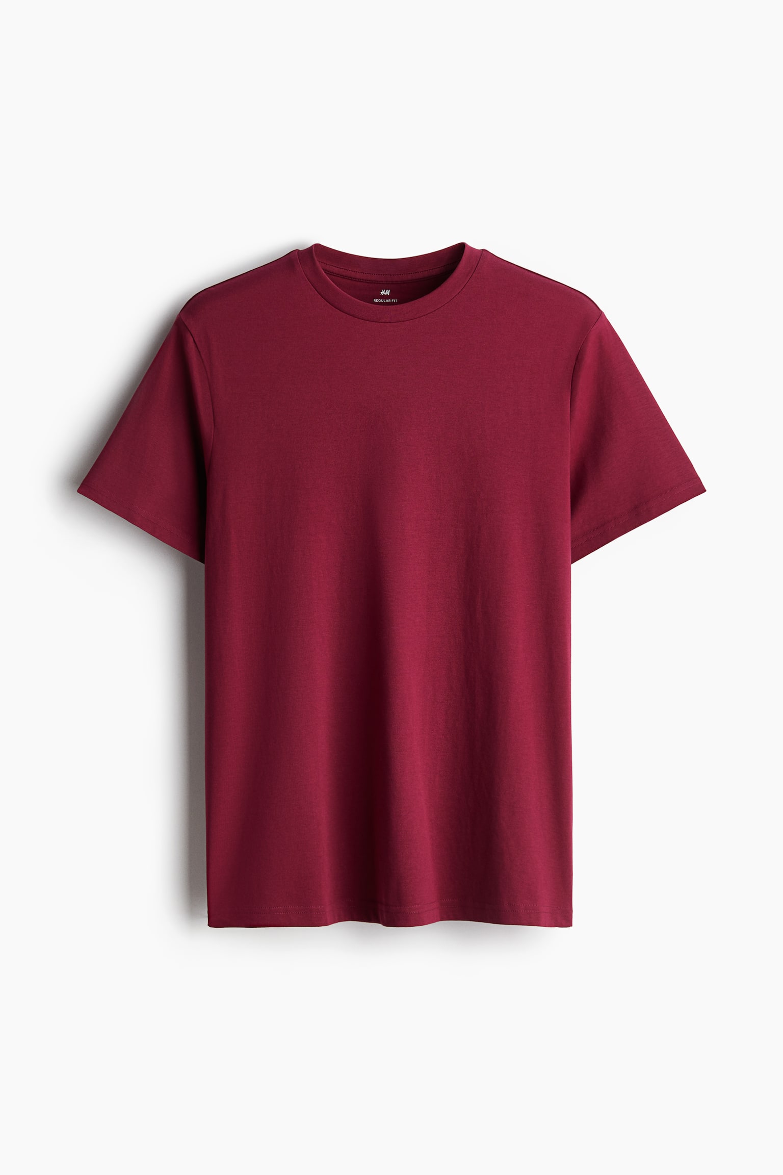 Regular Fit Tee - Burgundy/Light beige/White/Khaki green/Black/Light grey/Pink/Dark grey/Dark grey/Grey marle/Brown/Dark blue - 2