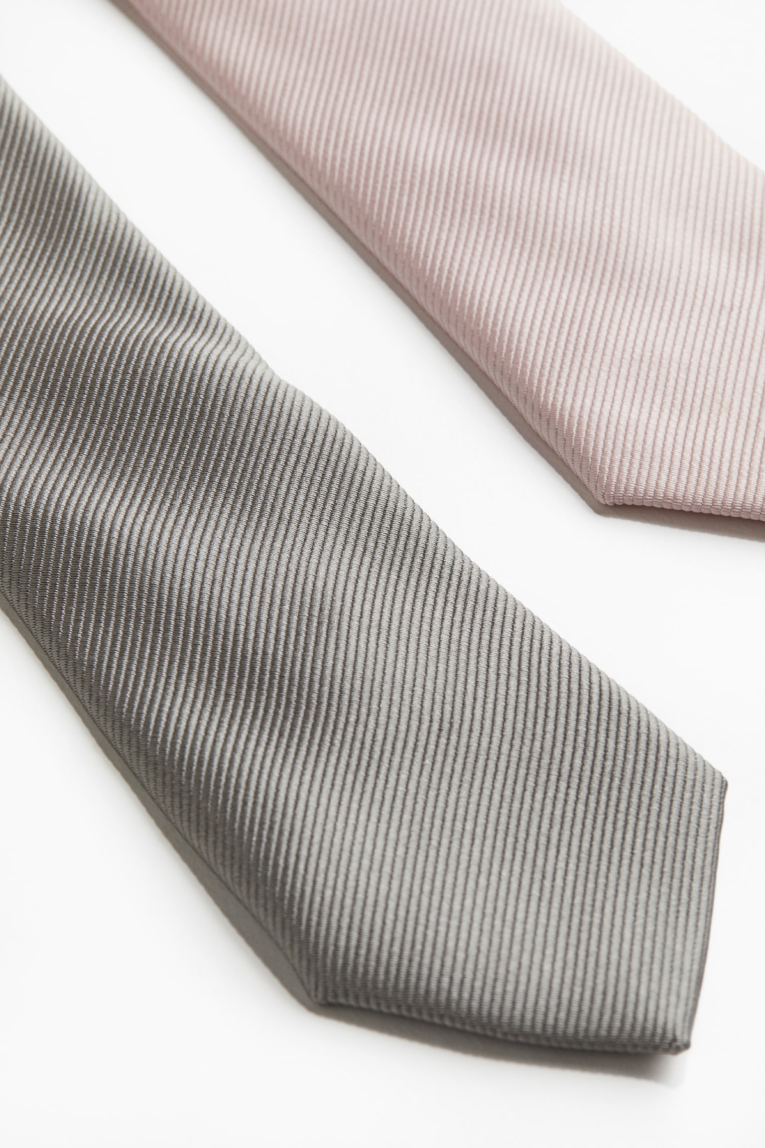 2-pack ties - Pink/Grey/Black/Dark grey/Black/Navy/Sage green/Cream - 2